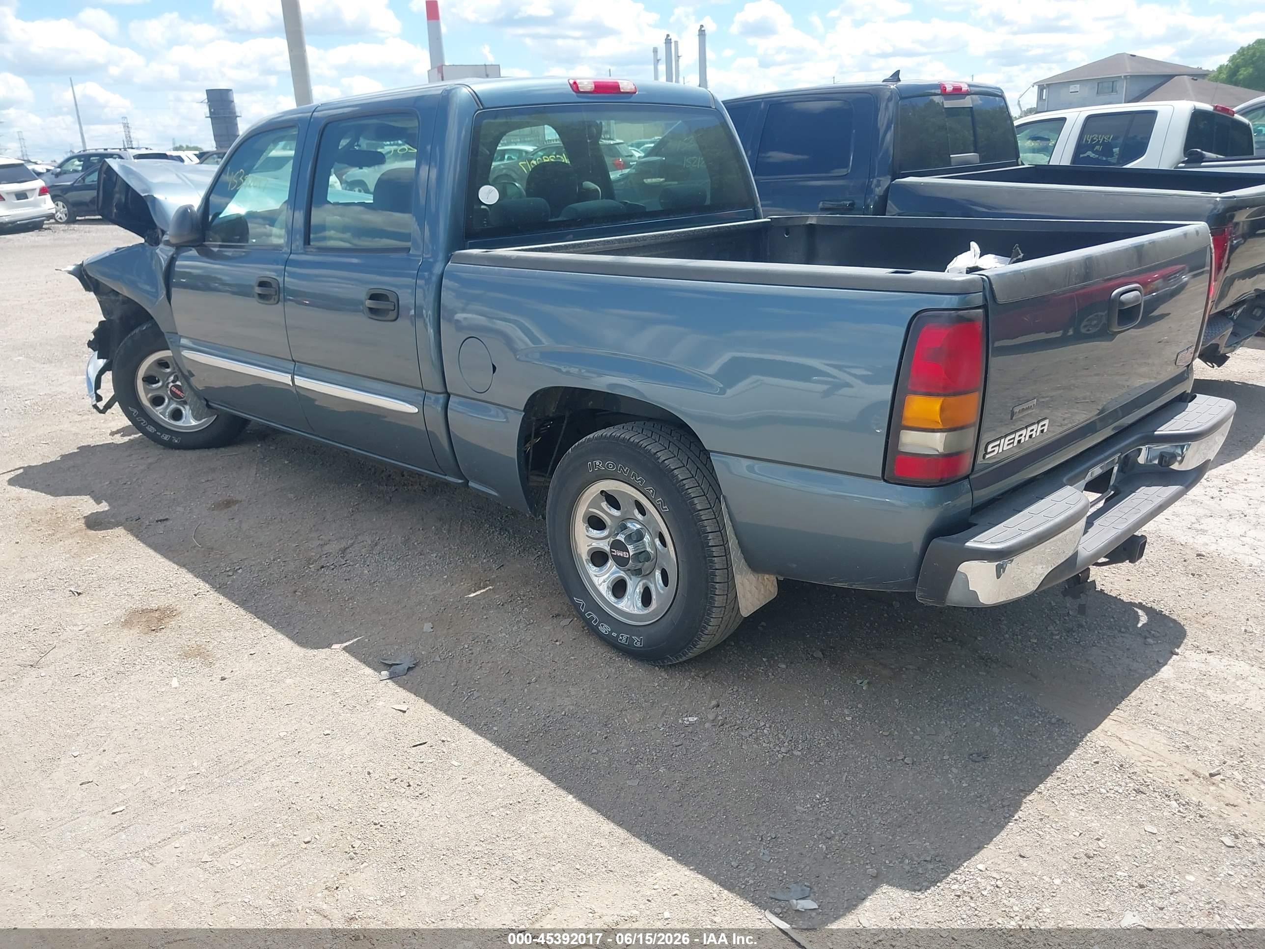 2006 Gmc Sierra 1500 Sl Blue vin: 2GTEC13VX61272210