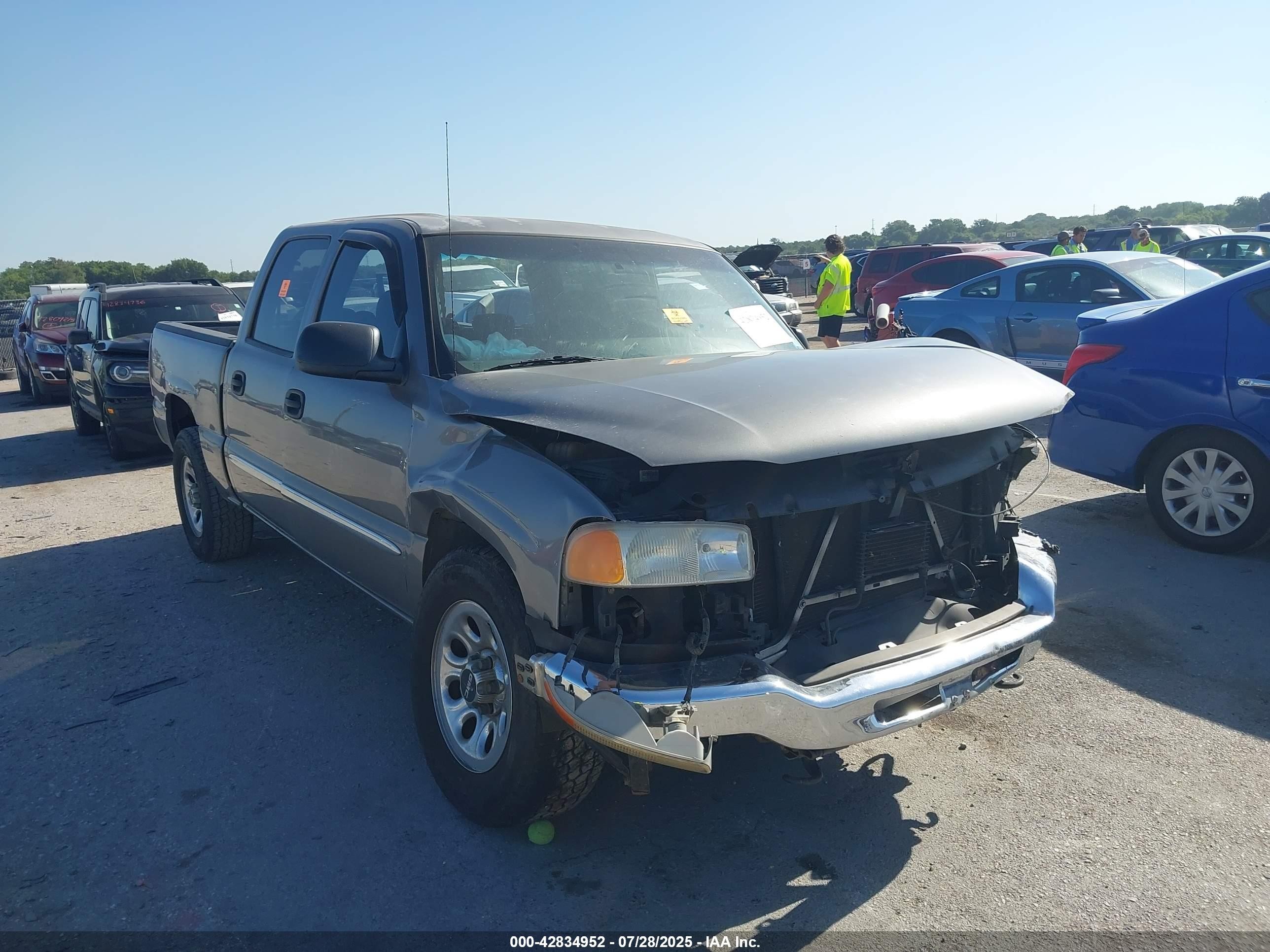 2007 Gmc Sierra 1500 Classic Sl Gray vin: 2GTEC13VX71178717
