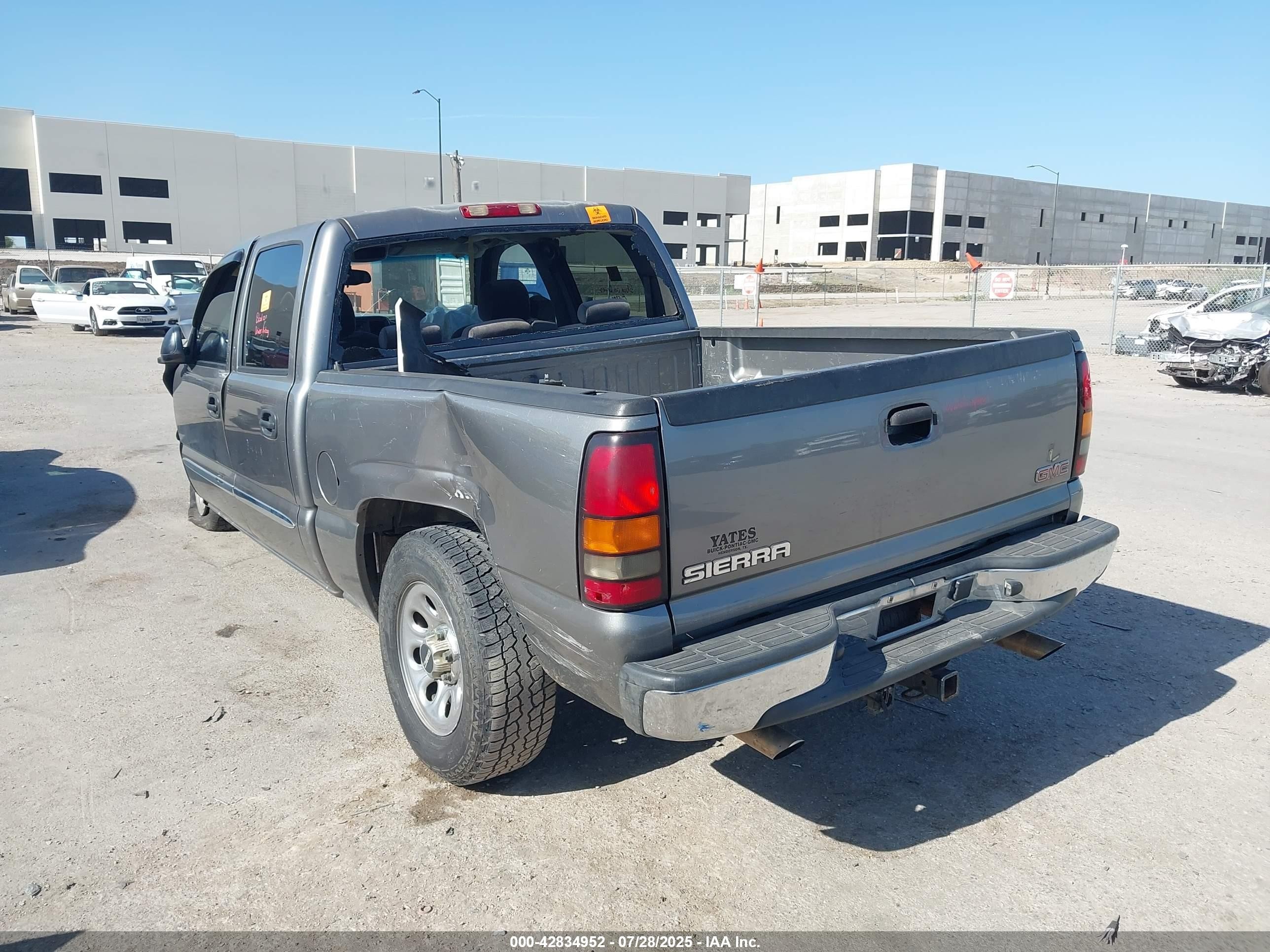 2007 Gmc Sierra 1500 Classic Sl Gray vin: 2GTEC13VX71178717