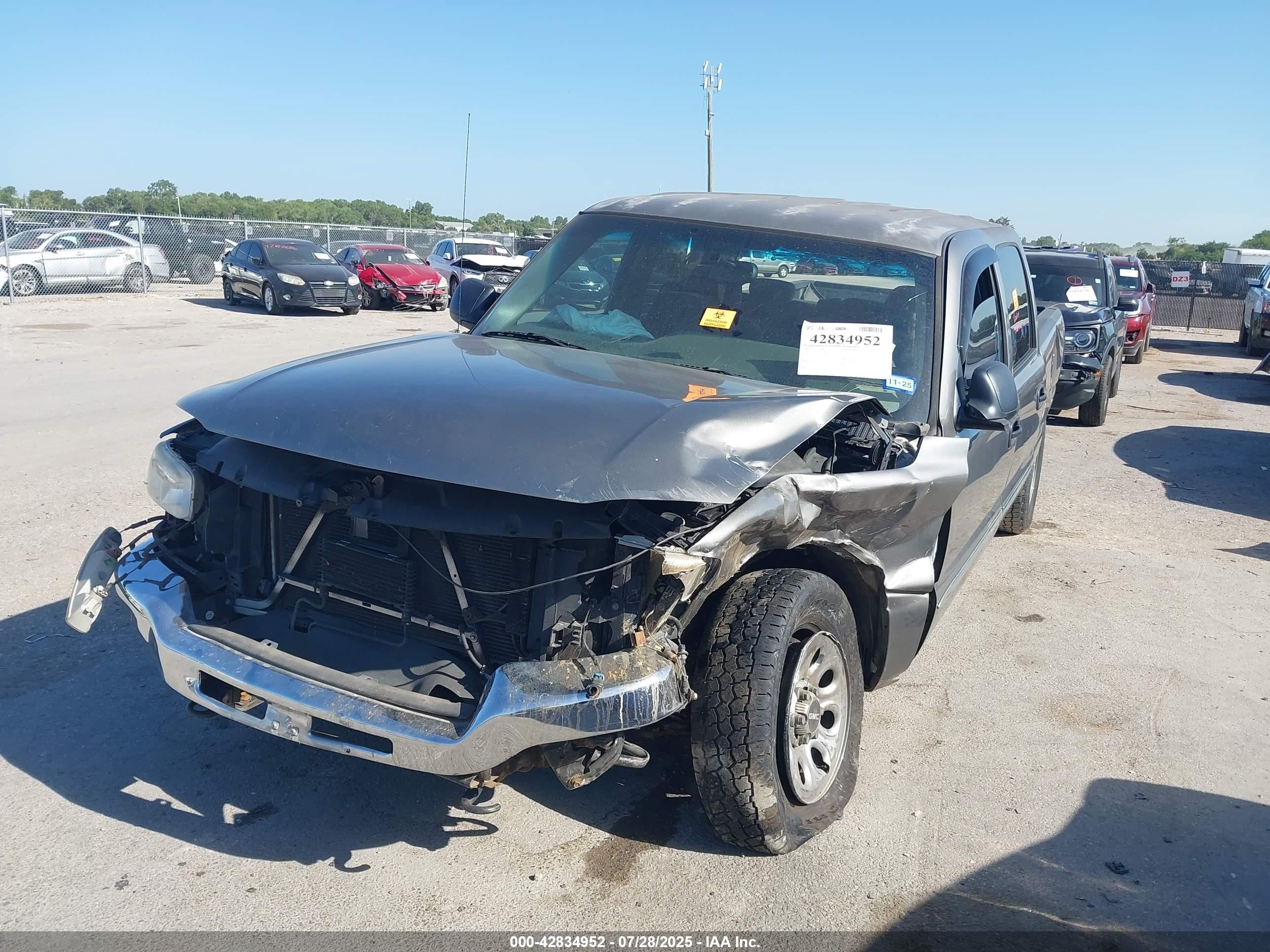 2007 Gmc Sierra 1500 Classic Sl Gray vin: 2GTEC13VX71178717