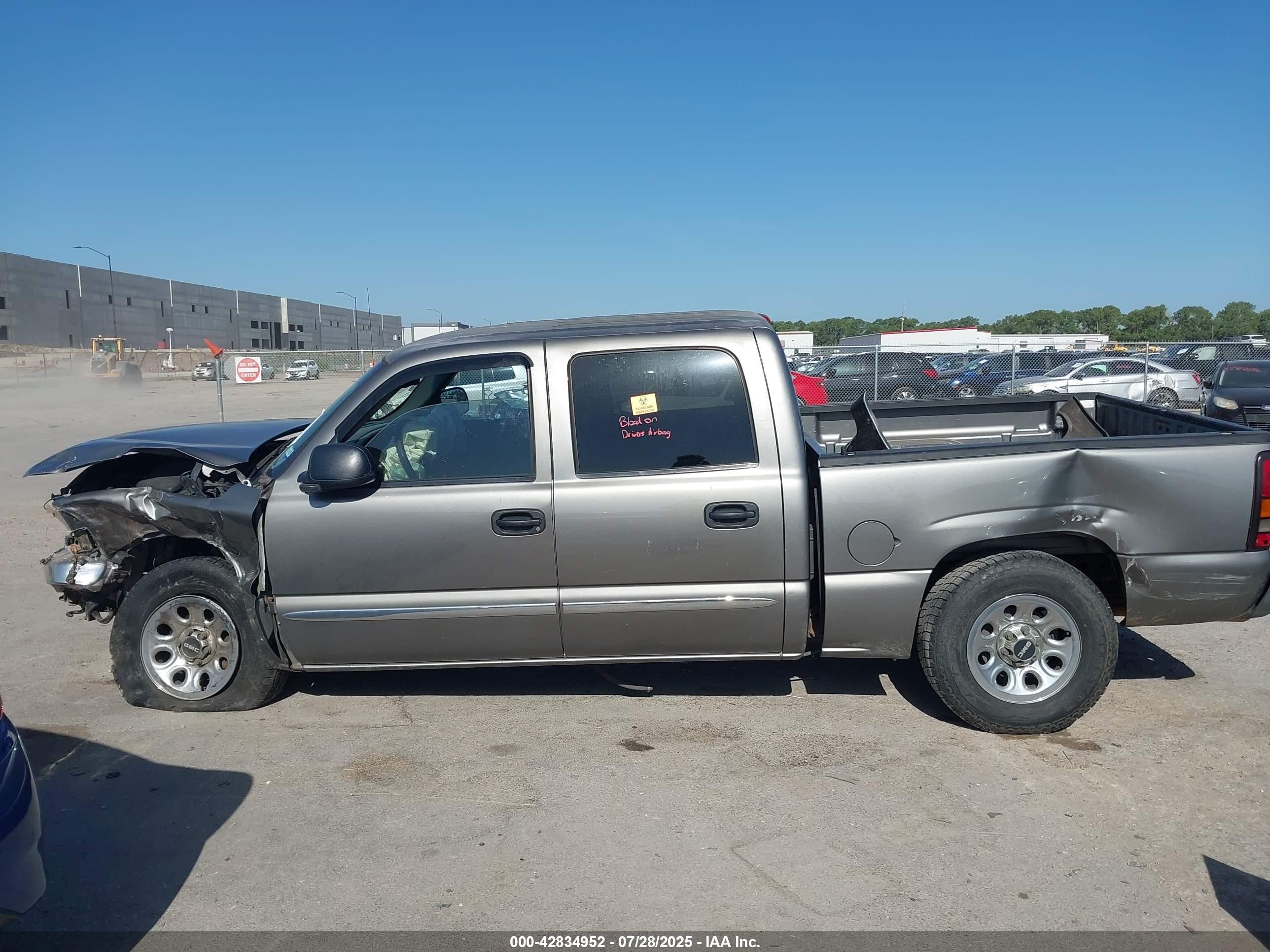 2007 Gmc Sierra 1500 Classic Sl Gray vin: 2GTEC13VX71178717