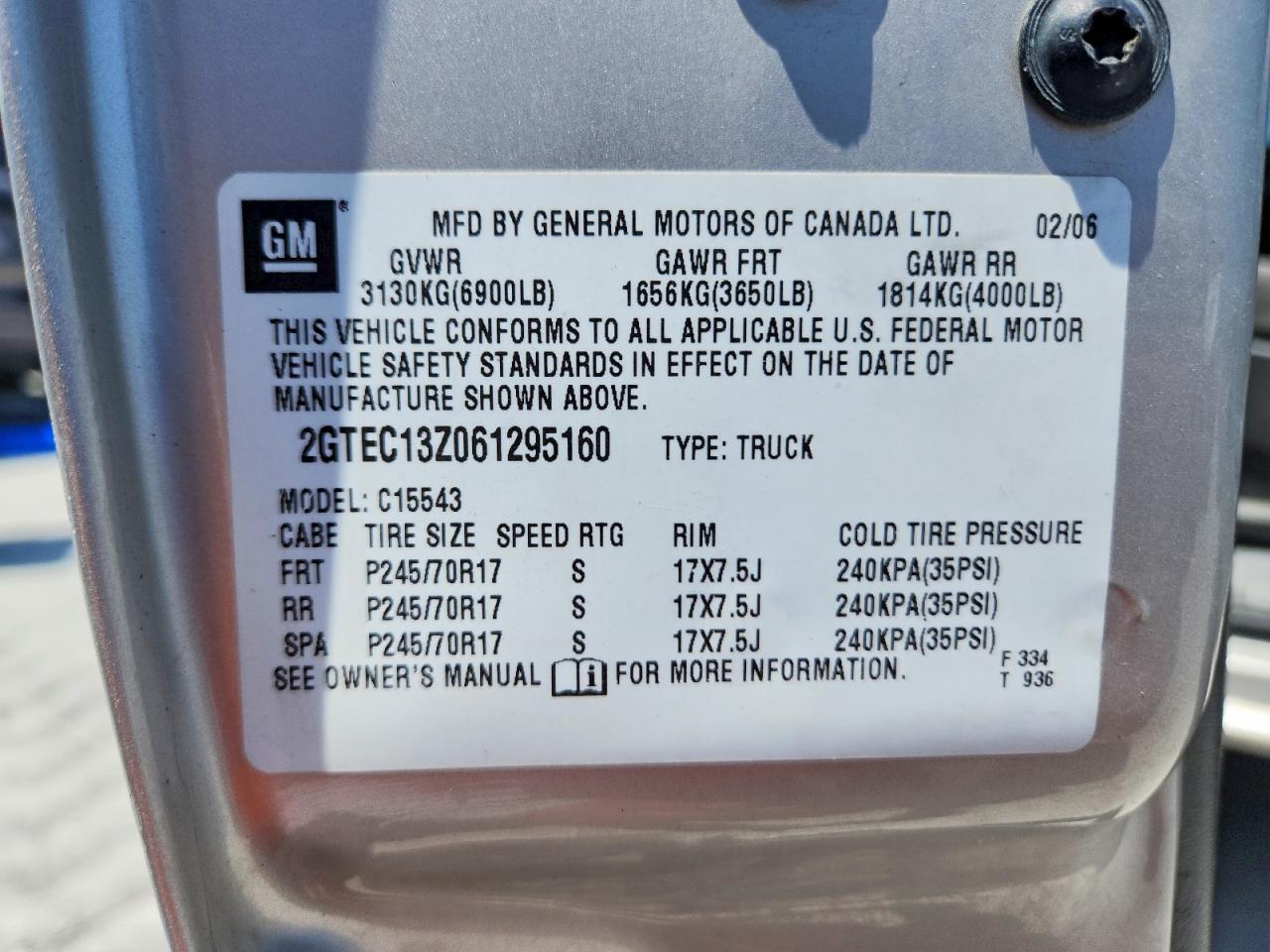 2006 Gmc New Sierra C1500 Gray vin: 2GTEC13Z061295160