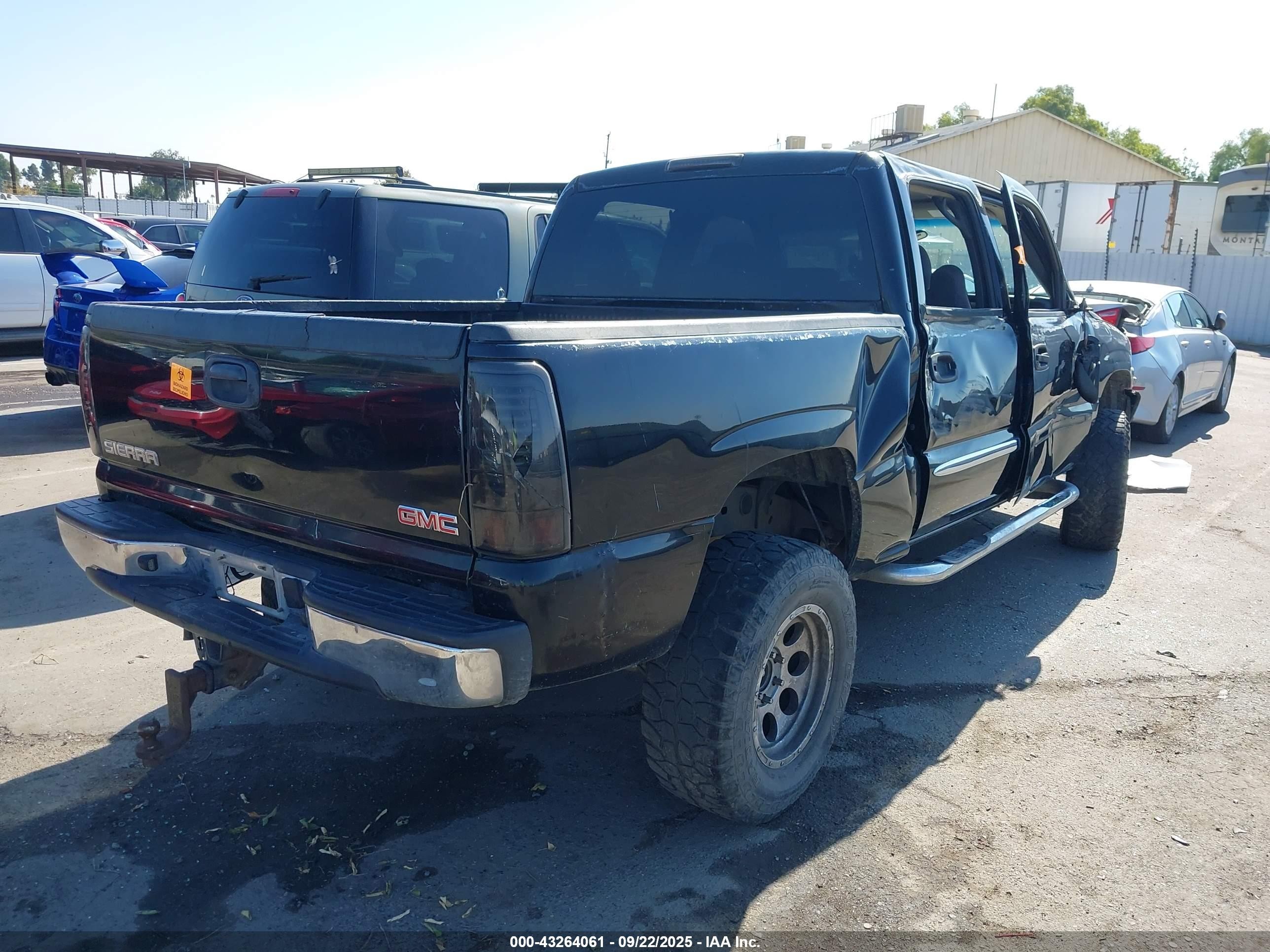 2007 Gmc Sierra 1500 Classic Sle1 Black vin: 2GTEC13Z171122197