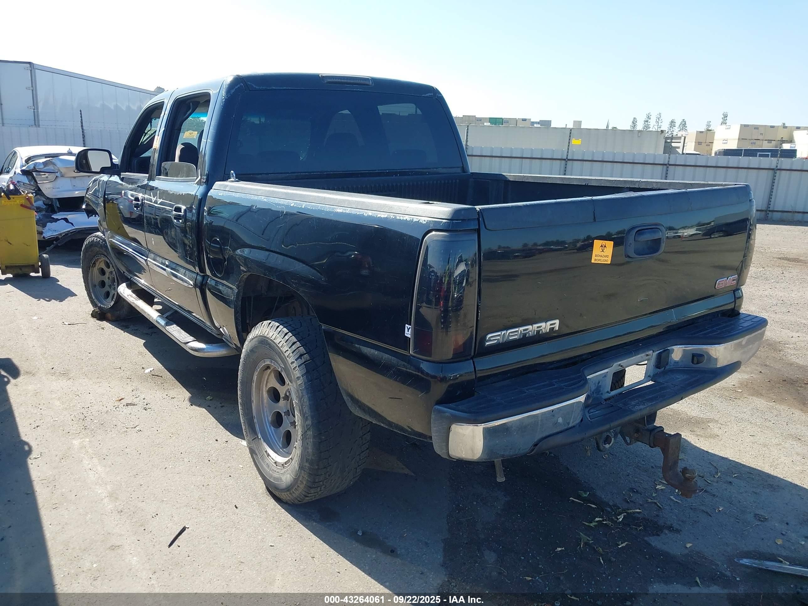 2007 Gmc Sierra 1500 Classic Sle1 Black vin: 2GTEC13Z171122197
