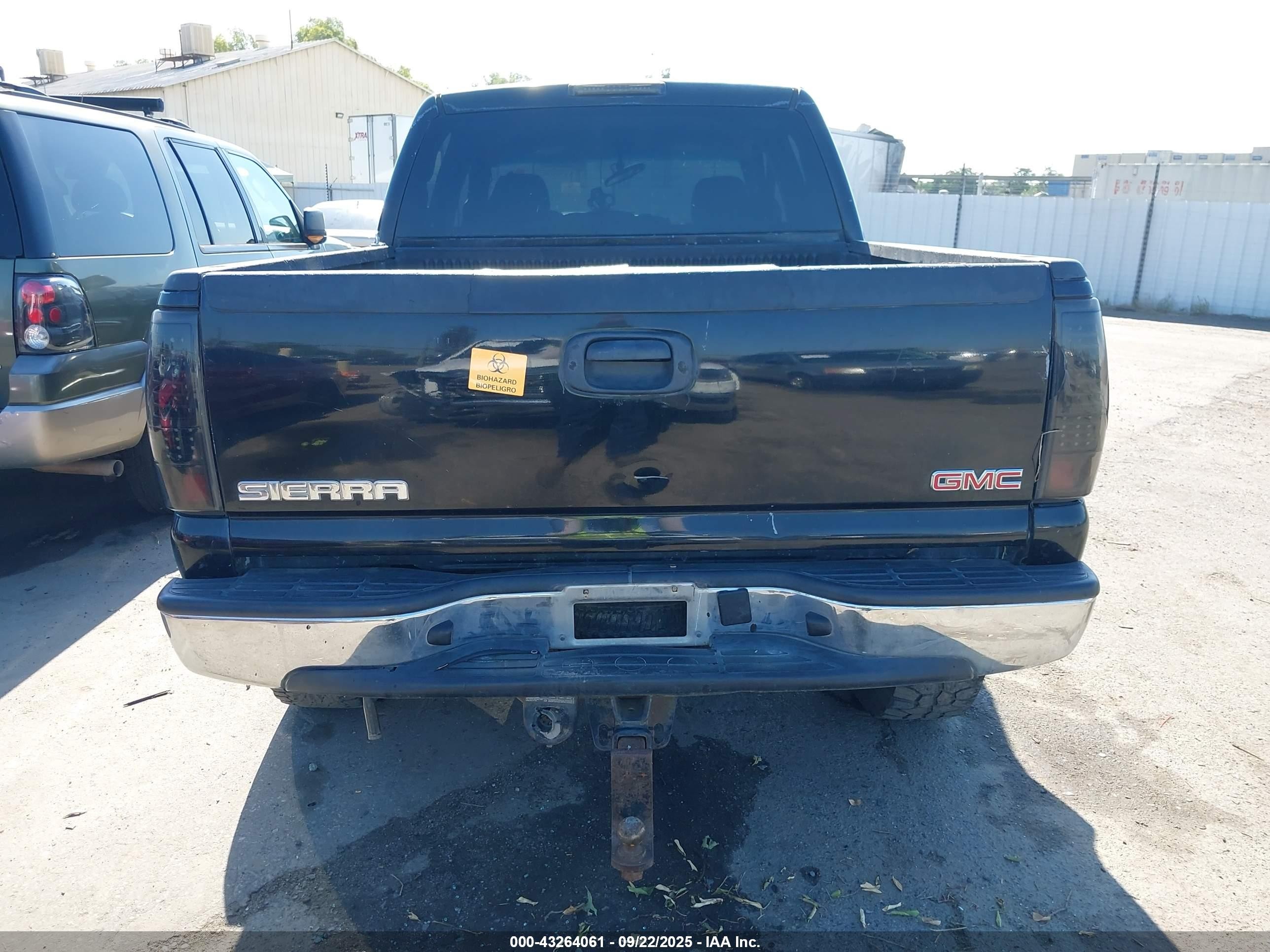 2007 Gmc Sierra 1500 Classic Sle1 Black vin: 2GTEC13Z171122197