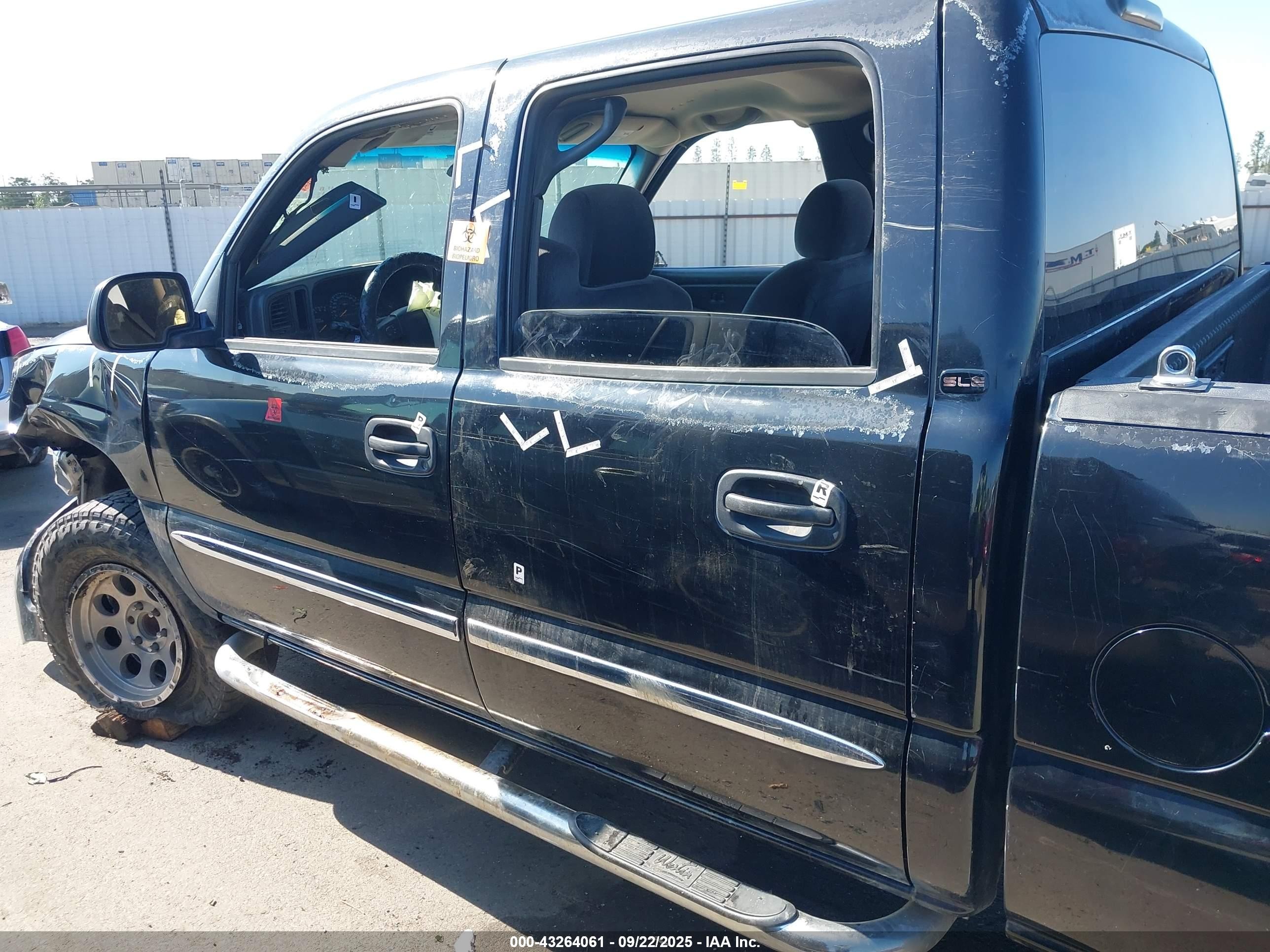 2007 Gmc Sierra 1500 Classic Sle1 Black vin: 2GTEC13Z171122197