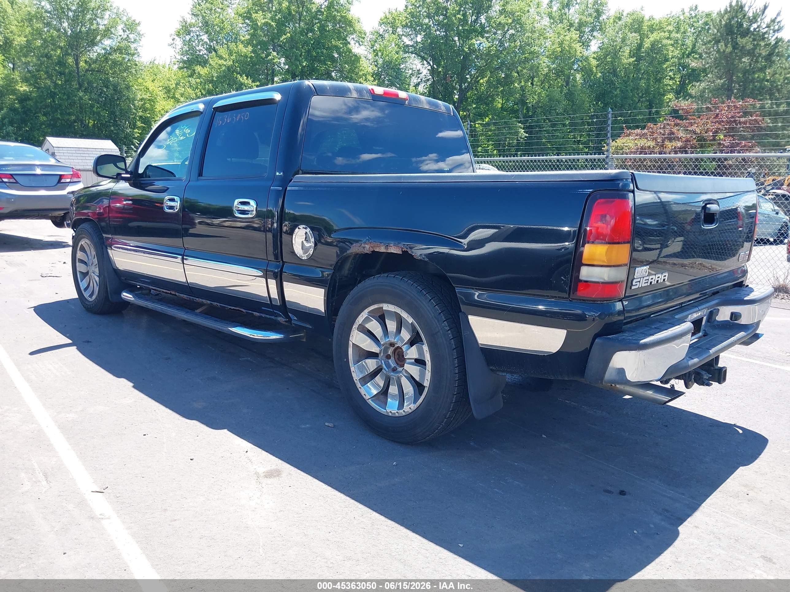 2006 Gmc Sierra 1500 Sle1 Черный vin: 2GTEC13Z861253416