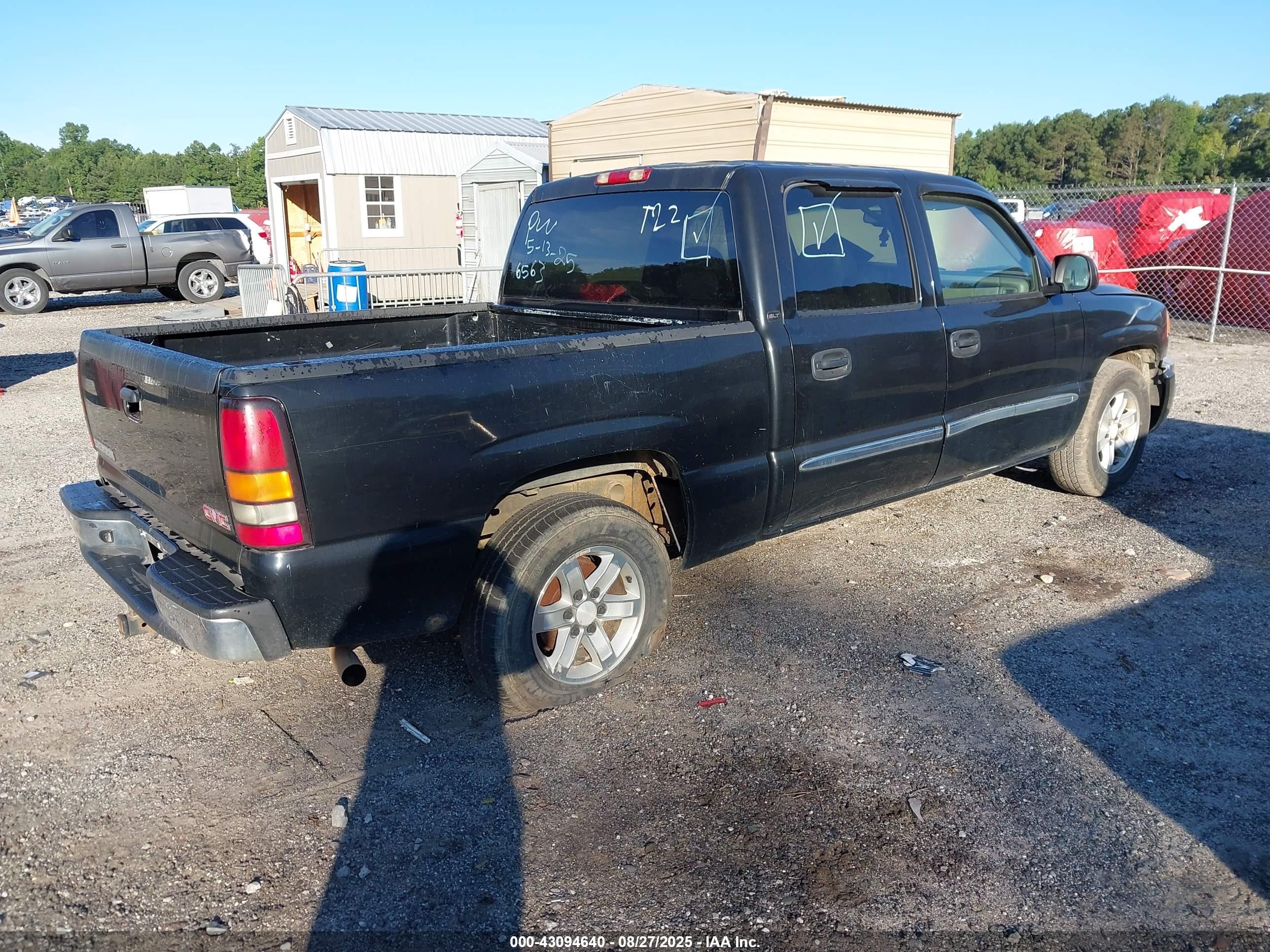 2007 Gmc Sierra 1500 Classic Slt Black vin: 2GTEC13Z871106563