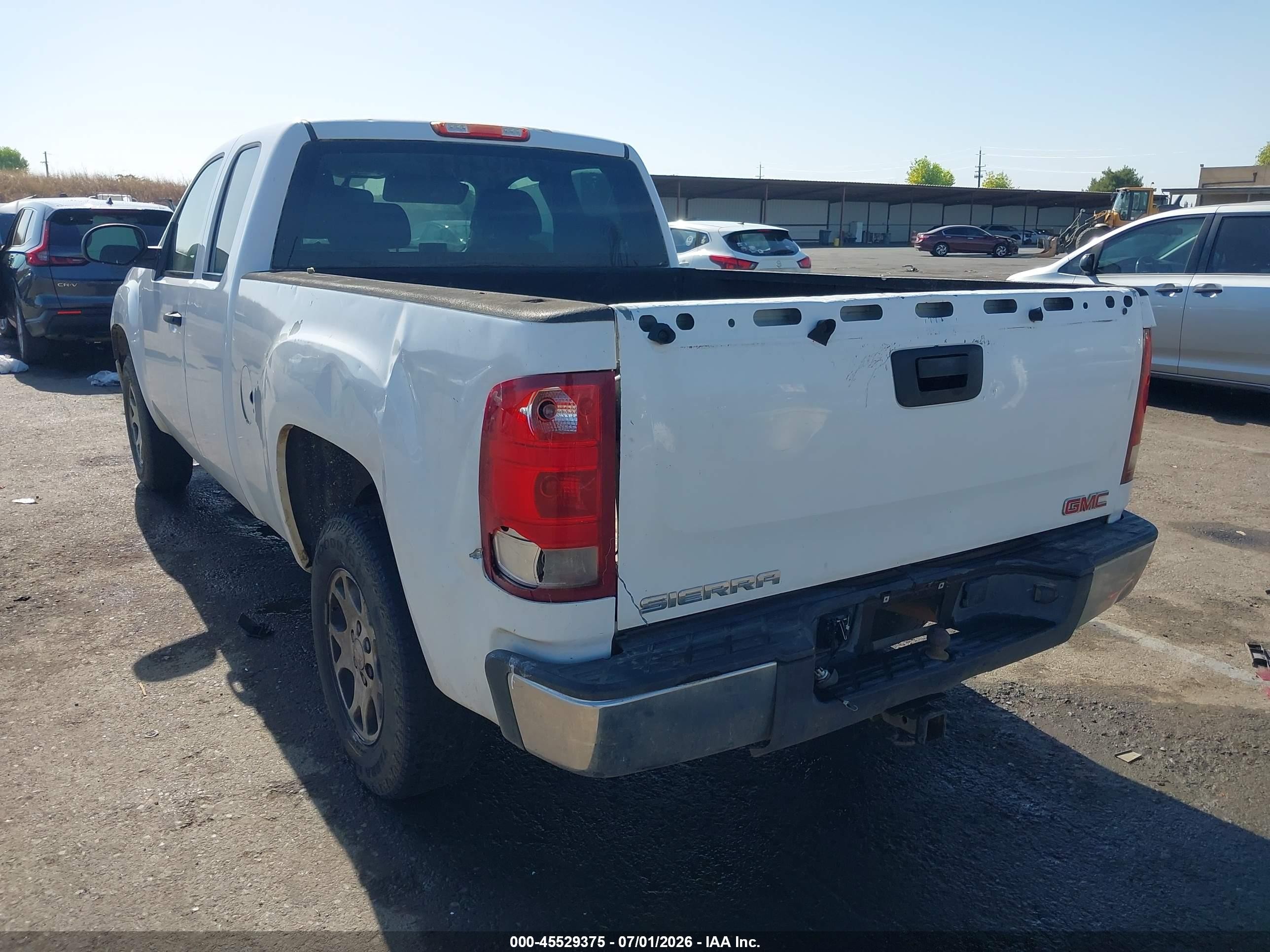 2007 Gmc Sierra 1500 Work Truck White vin: 2GTEC19C671638235