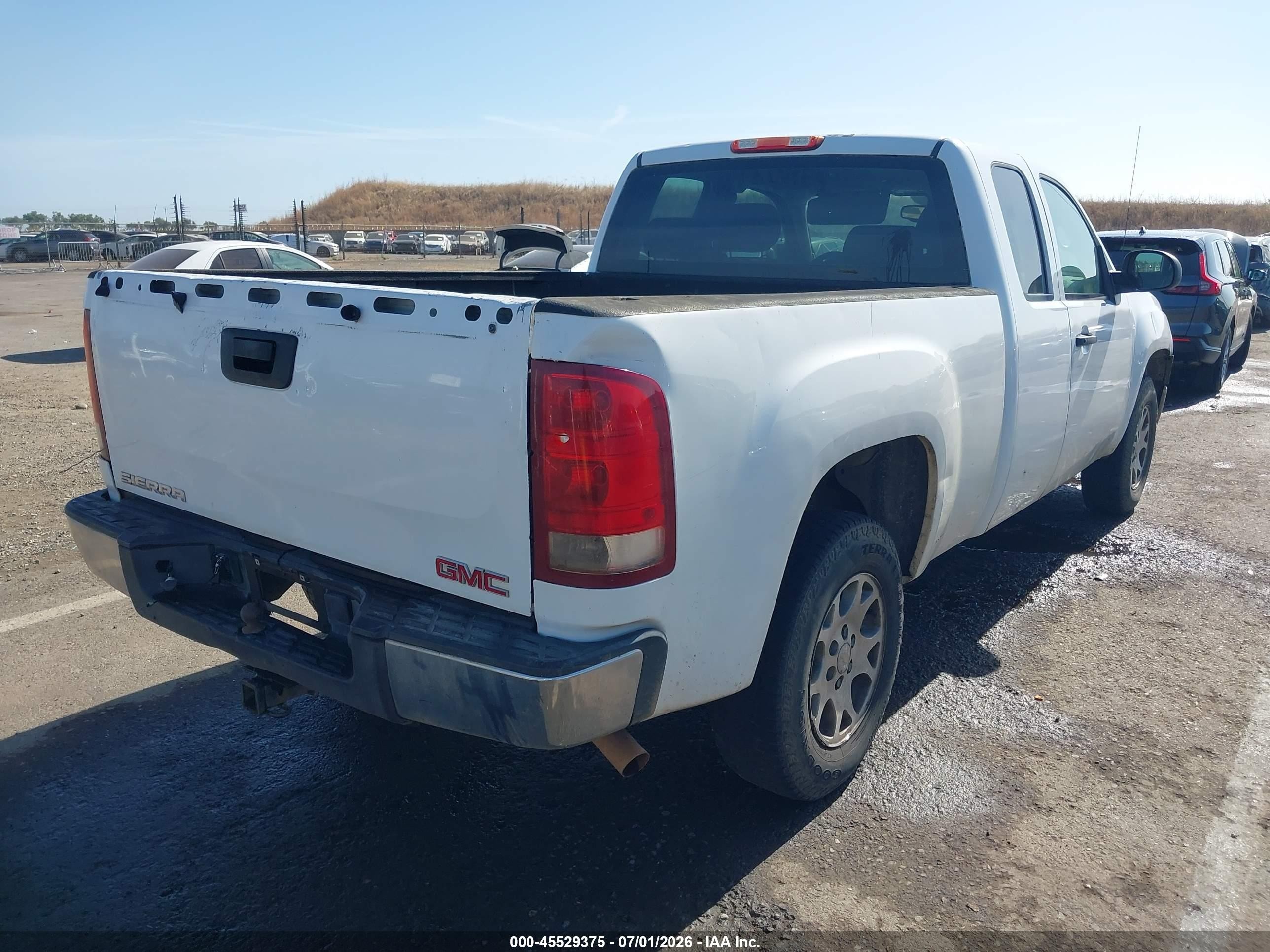 2007 Gmc Sierra 1500 Work Truck White vin: 2GTEC19C671638235