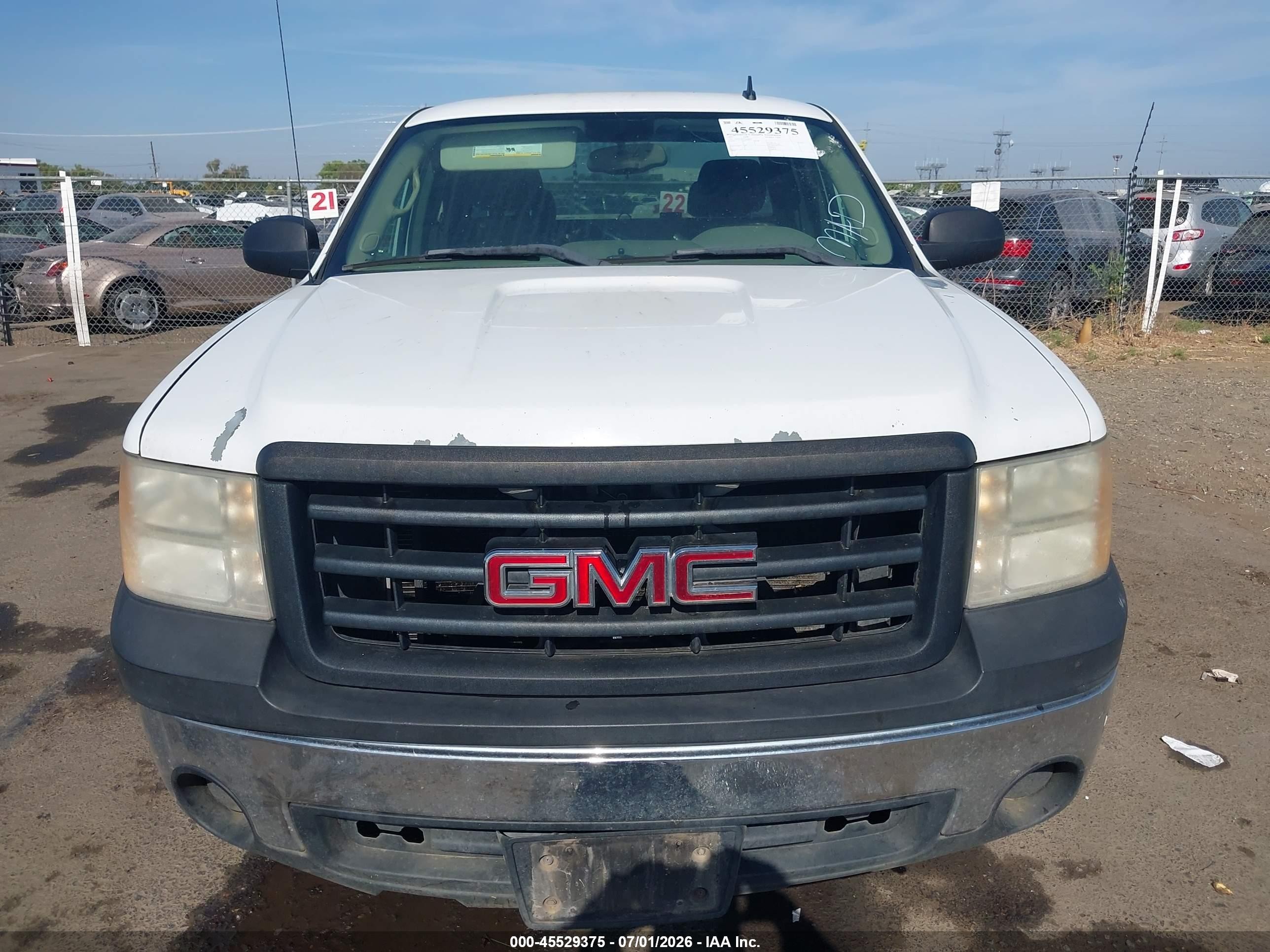 2007 Gmc Sierra 1500 Work Truck White vin: 2GTEC19C671638235