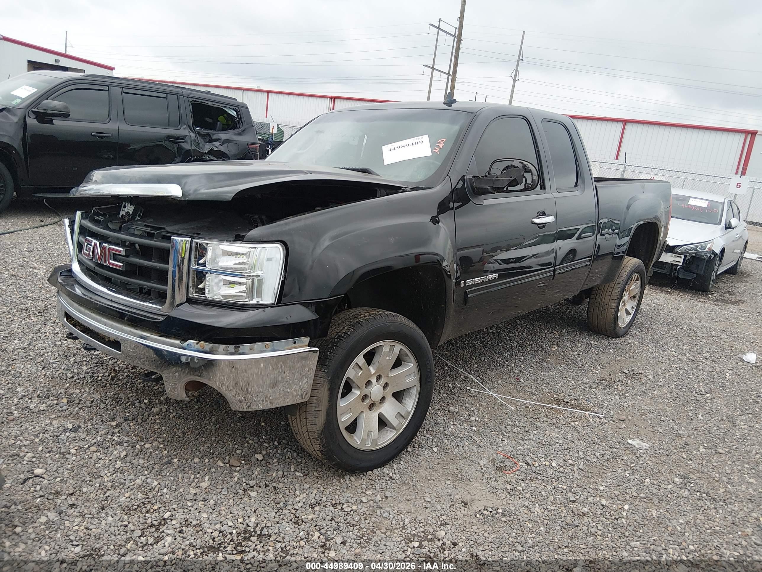 2008 Gmc Sierra 1500 Sle1 Черный vin: 2GTEC19C681310704