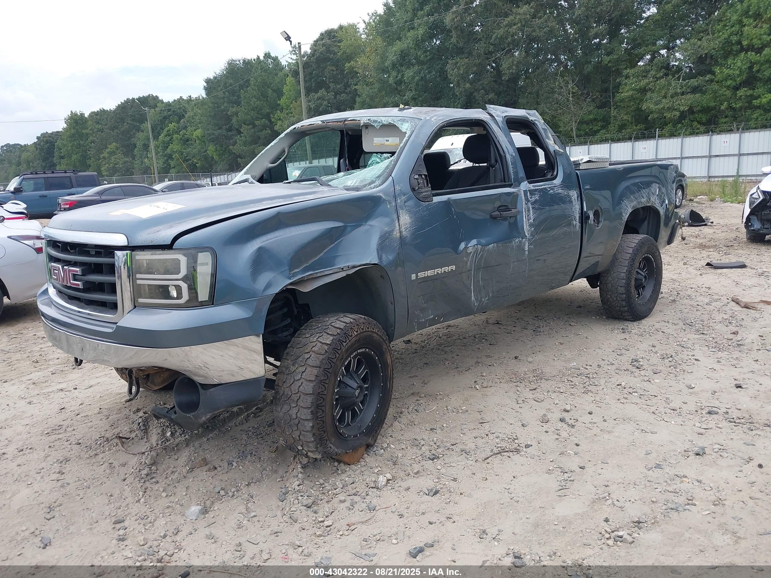 2007 Gmc Sierra 1500 Sle1 Navy vin: 2GTEC19C771591068