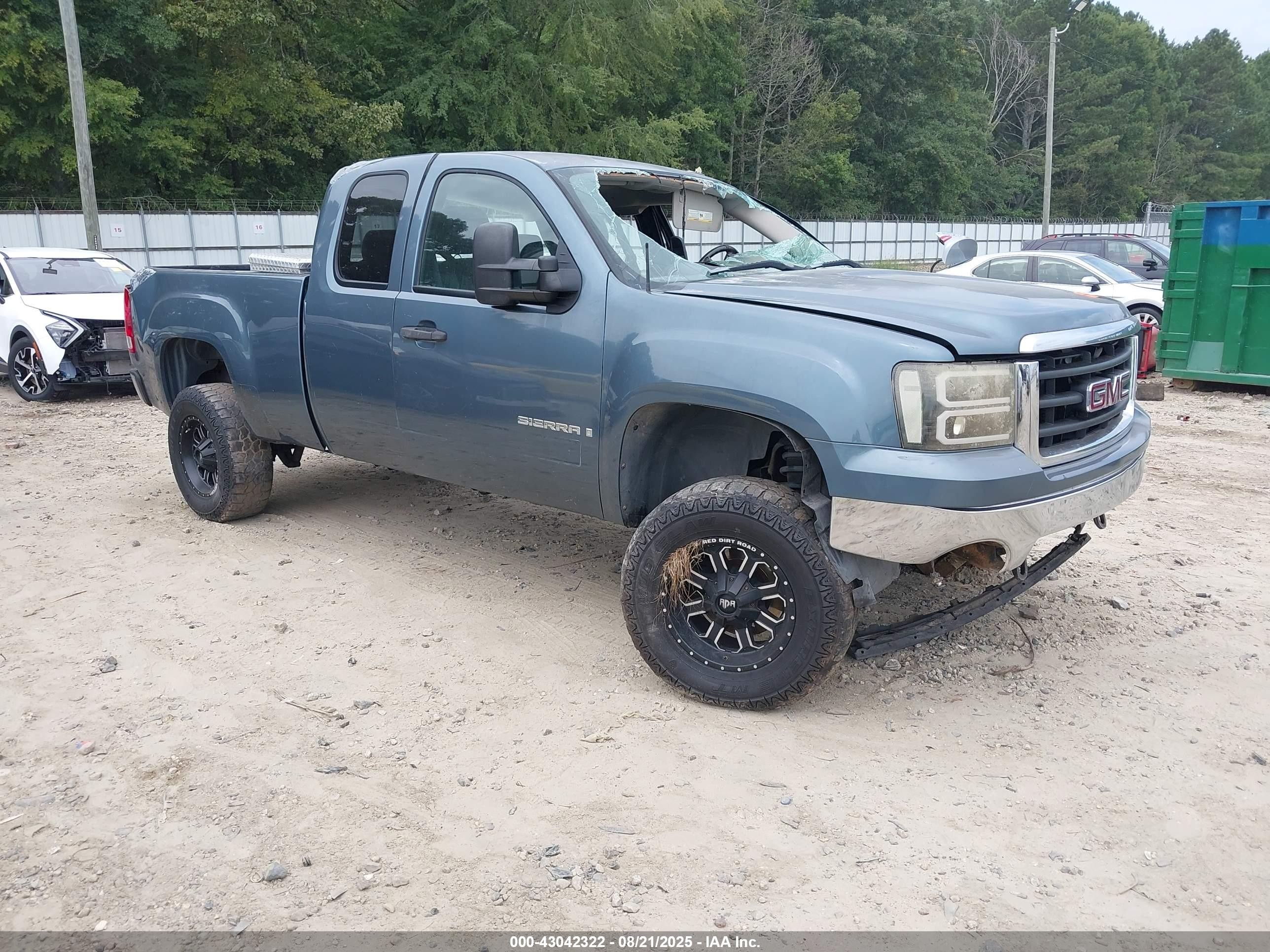 2007 Gmc Sierra 1500 Sle1 Navy vin: 2GTEC19C771591068