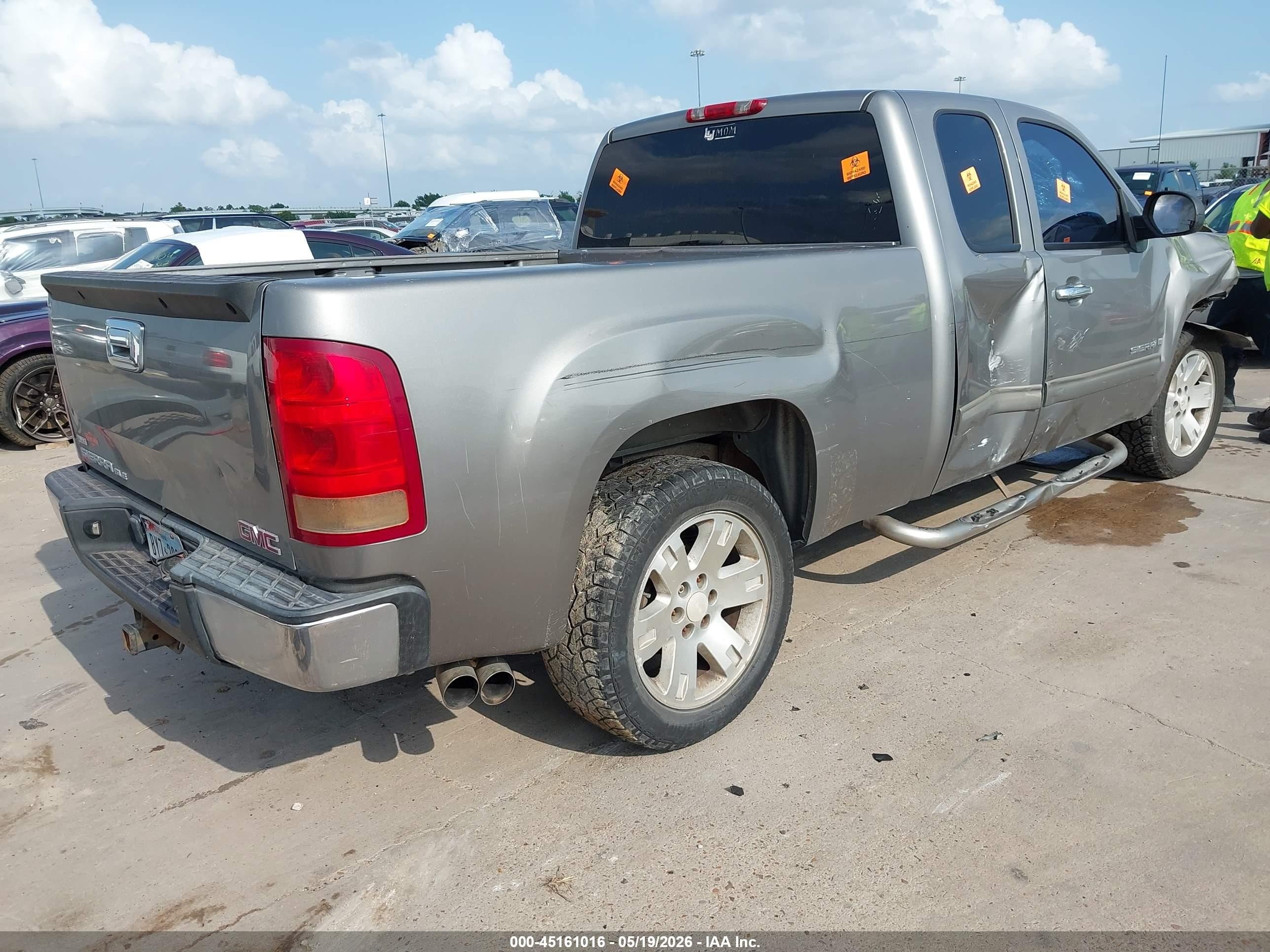 2008 Gmc Sierra 1500 Sle1 Gray vin: 2GTEC19C781217674