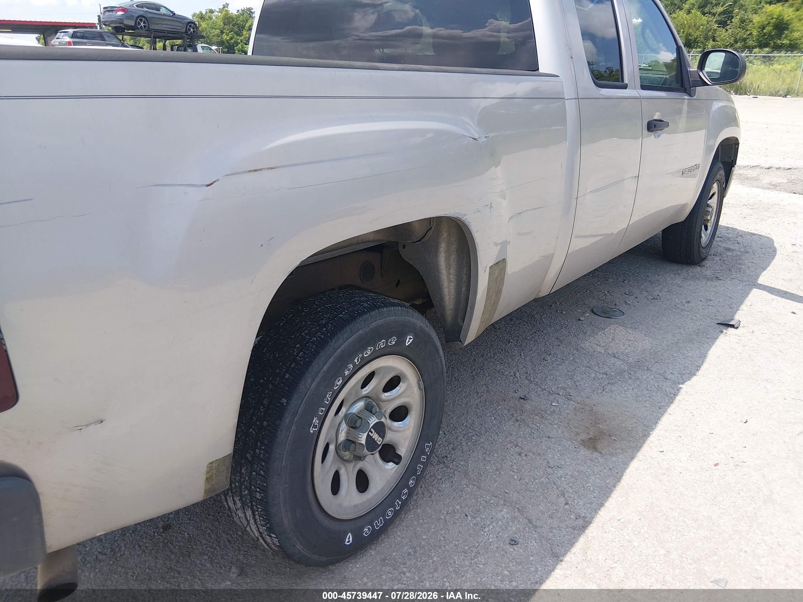 2007 Gmc Sierra 1500 Work Truck Silver vin: 2GTEC19J171673909