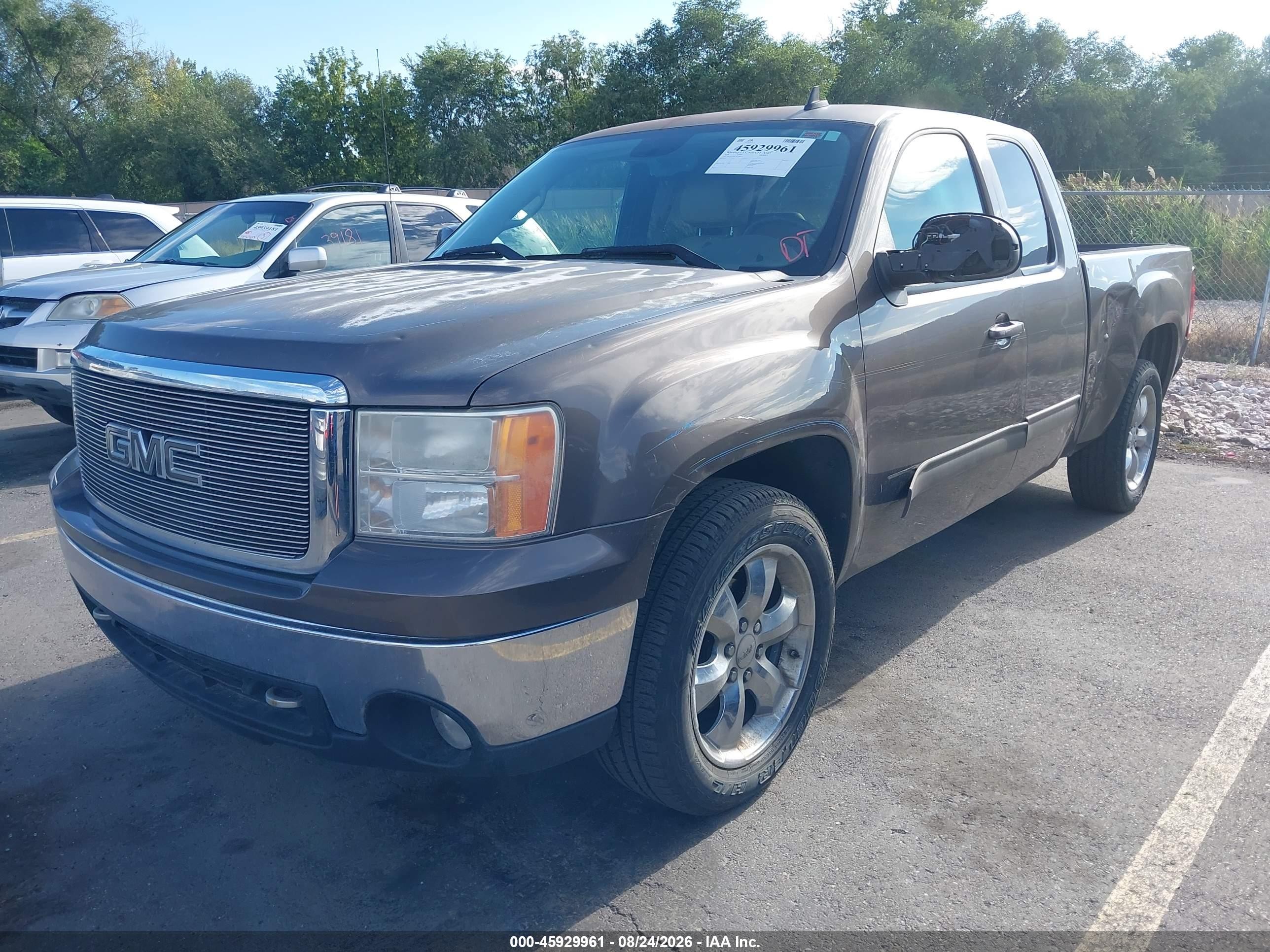 2008 Gmc Sierra 1500 Slt Gray vin: 2GTEC19J281248121