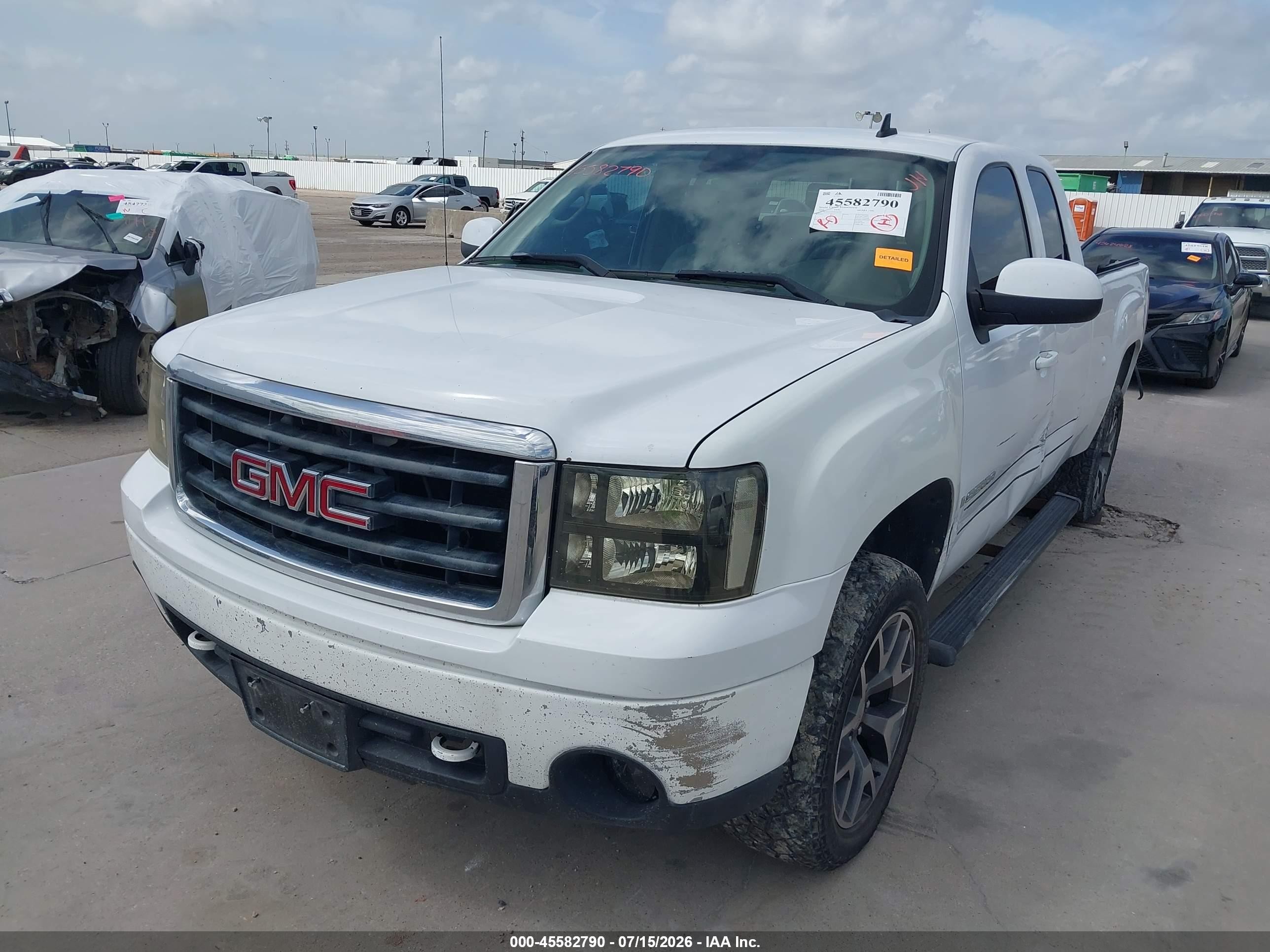 2008 Gmc Sierra 1500 Slt White vin: 2GTEC19J381243431