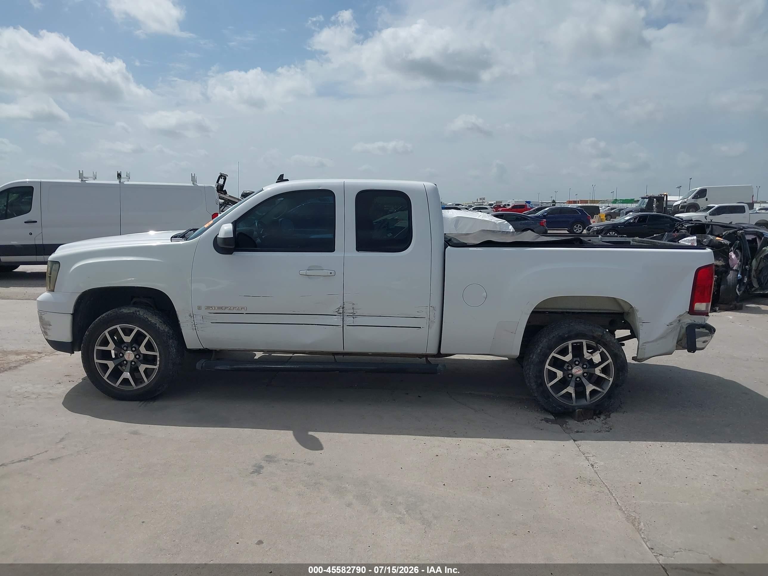 2008 Gmc Sierra 1500 Slt White vin: 2GTEC19J381243431