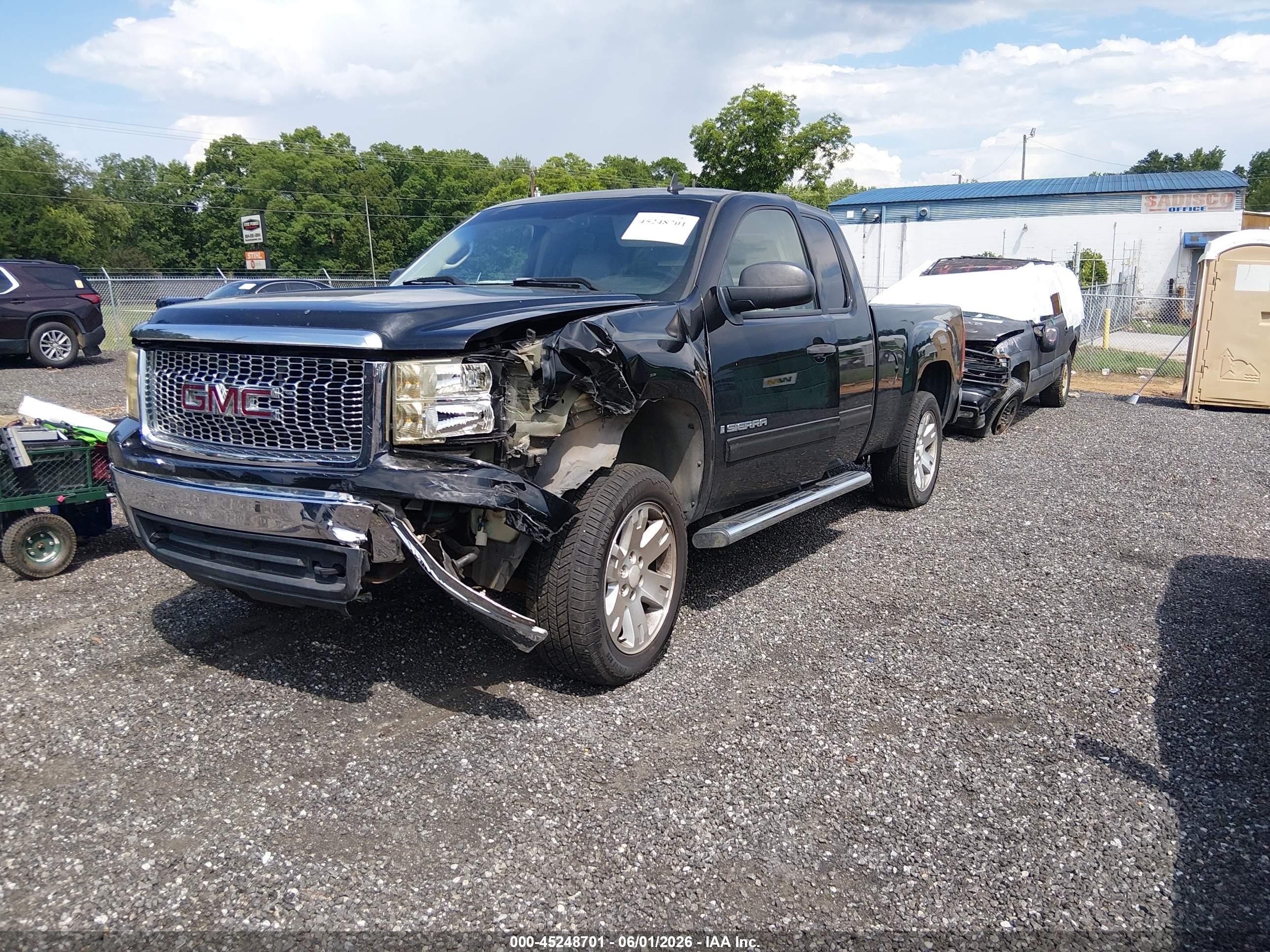 2007 Gmc Sierra 1500 Sle2 Black vin: 2GTEC19J471590524
