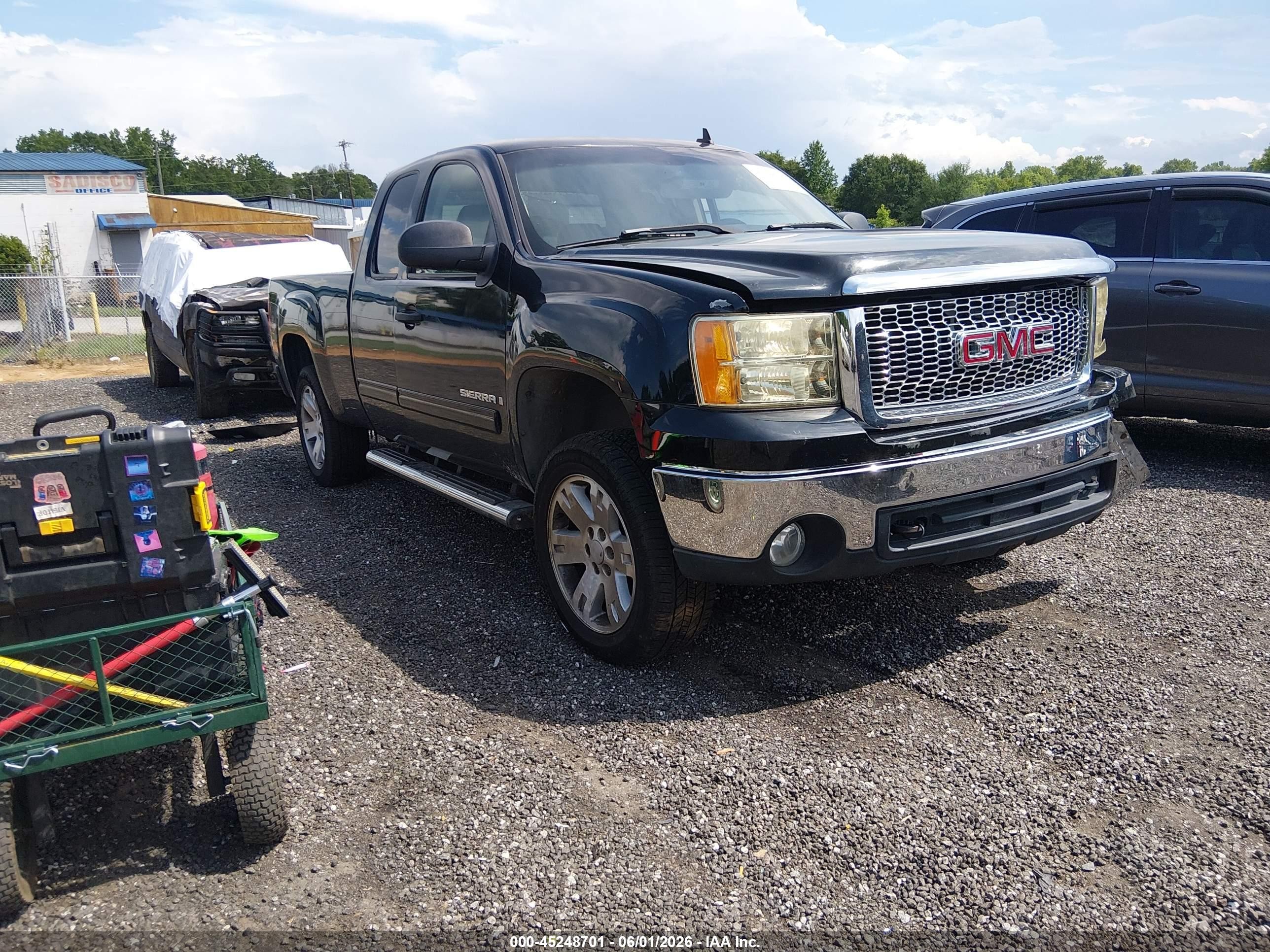 2007 Gmc Sierra 1500 Sle2 Black vin: 2GTEC19J471590524