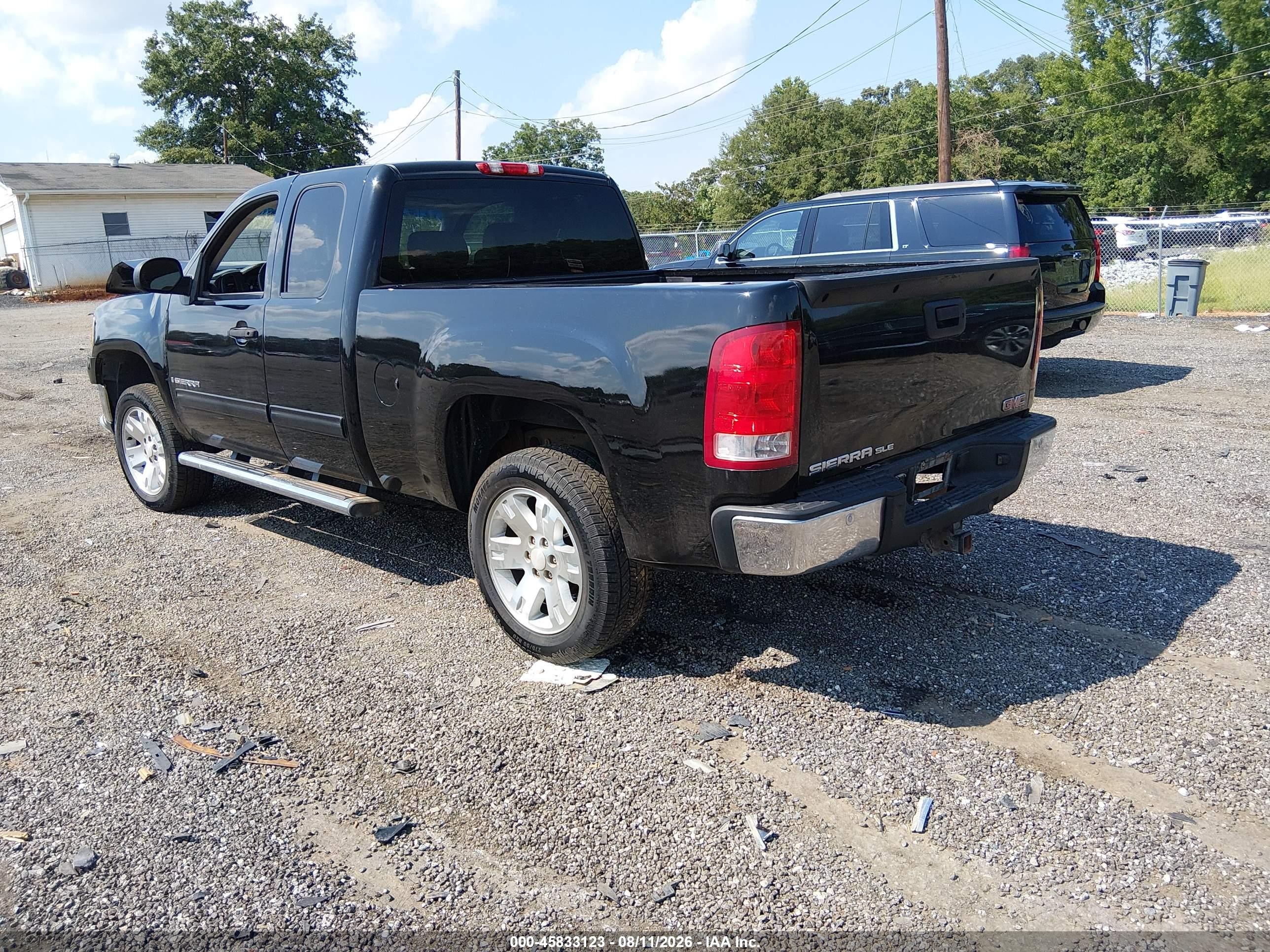 2007 Gmc Sierra 1500 Sle2 Черный vin: 2GTEC19J471590524