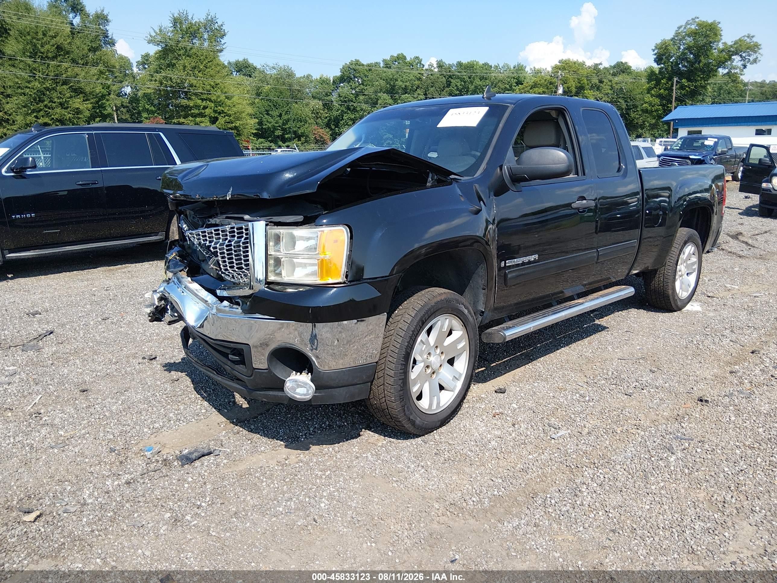 2007 Gmc Sierra 1500 Sle2 Черный vin: 2GTEC19J471590524