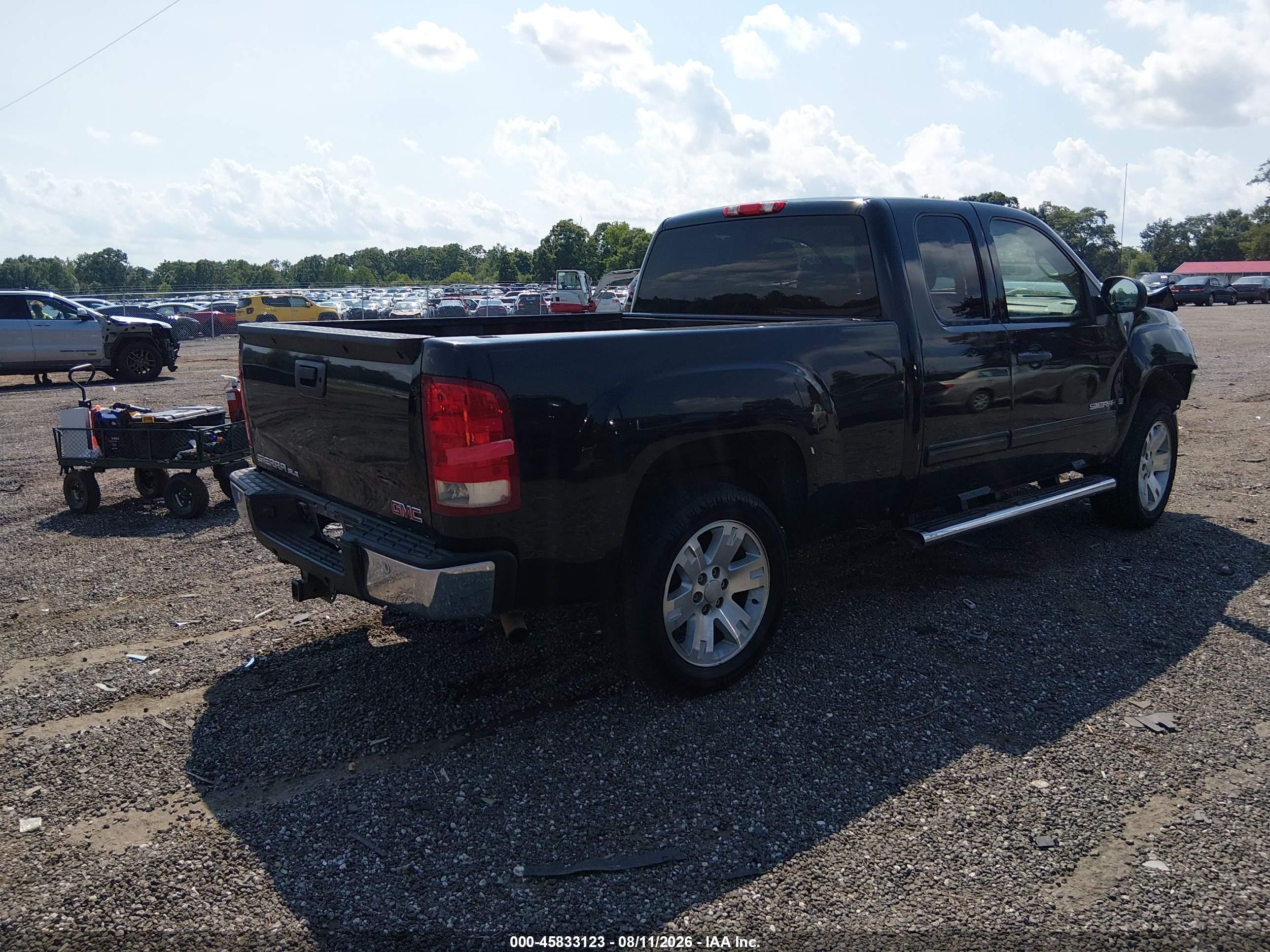 2007 Gmc Sierra 1500 Sle2 Черный vin: 2GTEC19J471590524
