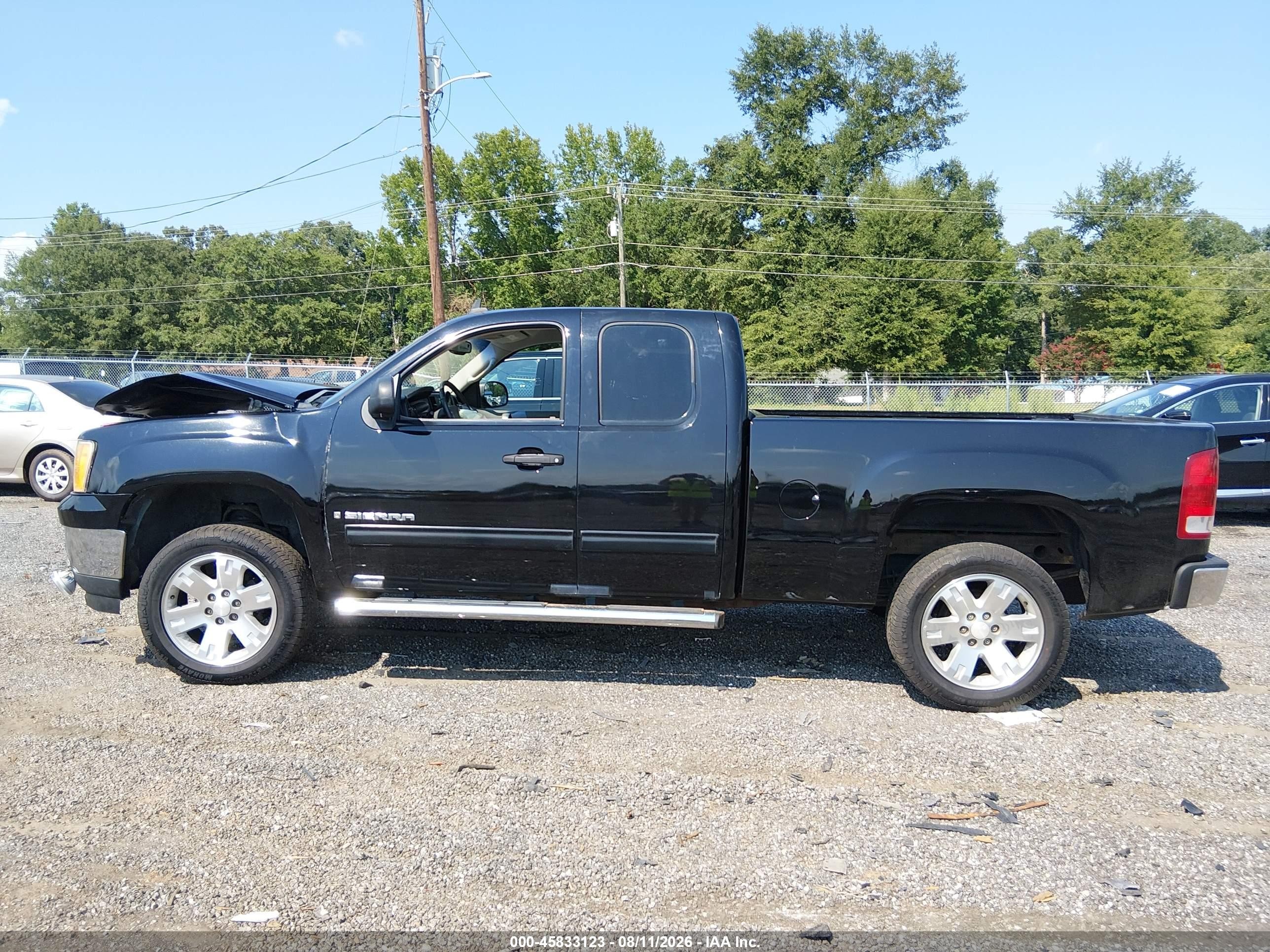 2007 Gmc Sierra 1500 Sle2 Черный vin: 2GTEC19J471590524