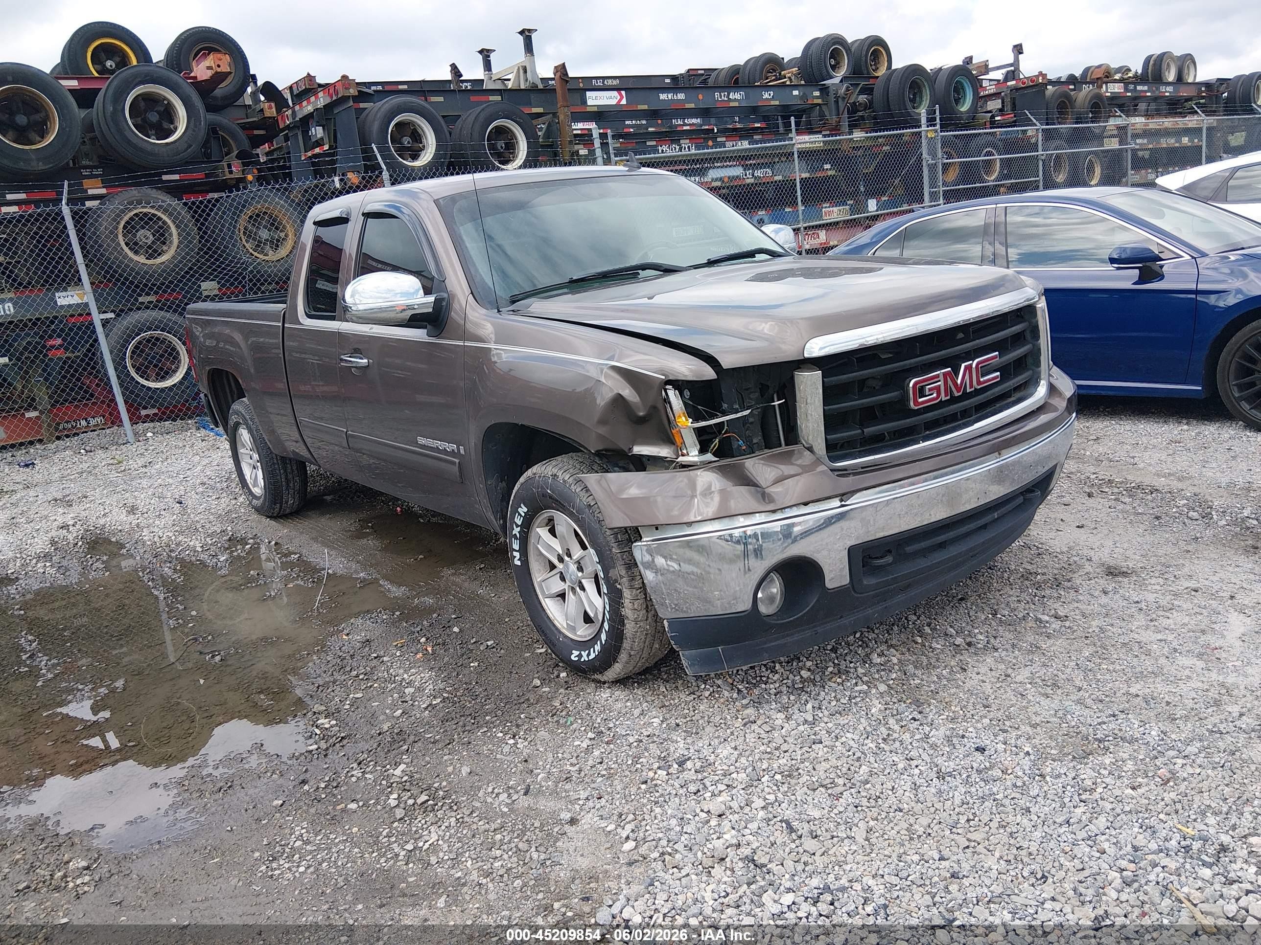 2008 Gmc Sierra 1500 Sle1 Gray vin: 2GTEC19J681125423