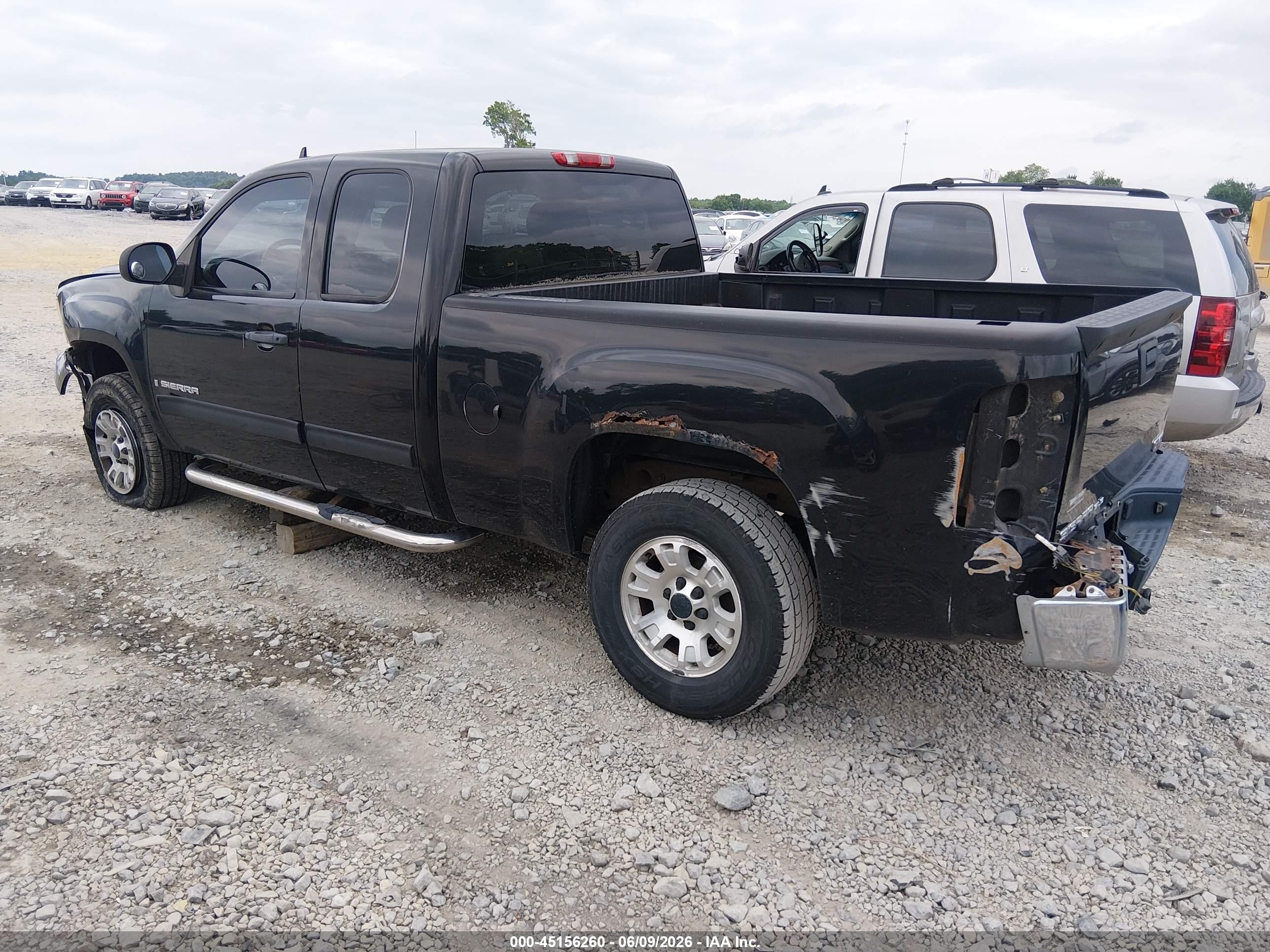 2007 Gmc Sierra 1500 Sle1 Black vin: 2GTEC19J871724791