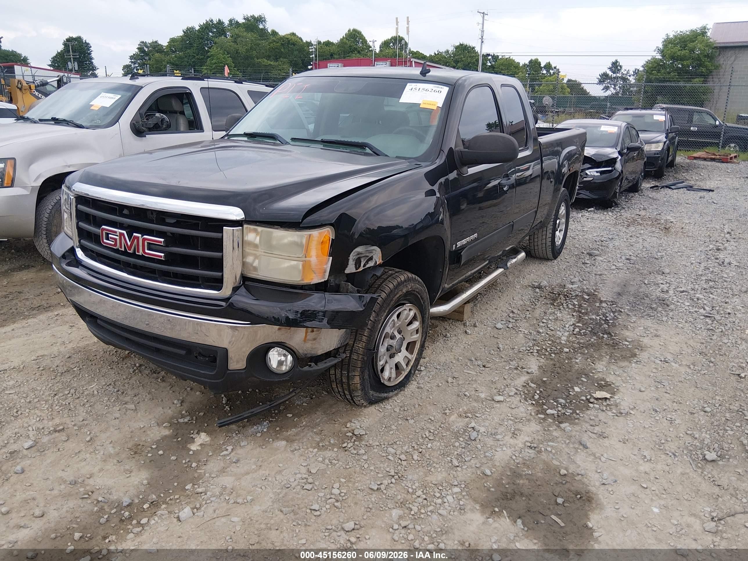 2007 Gmc Sierra 1500 Sle1 Black vin: 2GTEC19J871724791