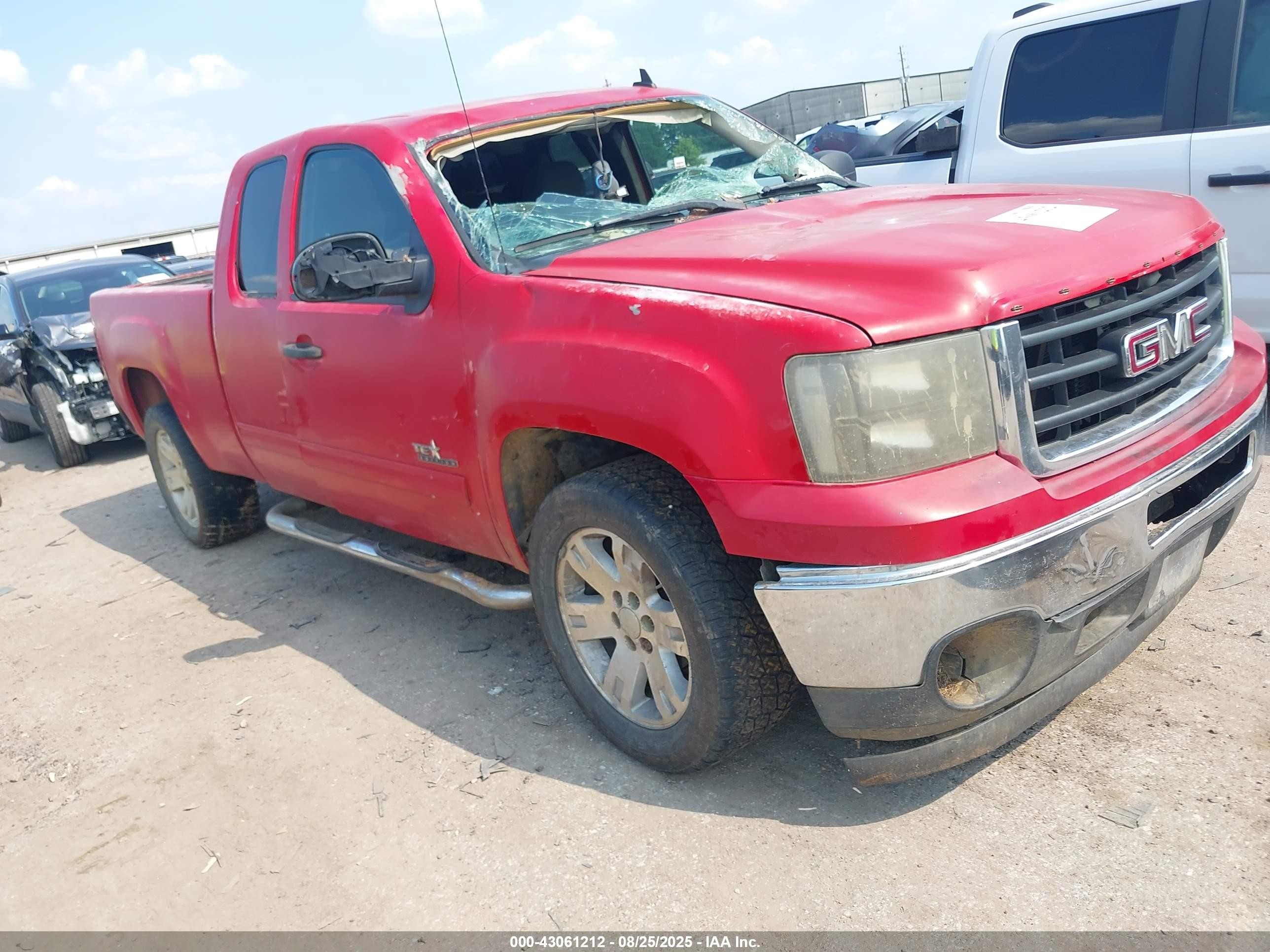 2007 Gmc Sierra 1500 Sle1 Red vin: 2GTEC19J971628670