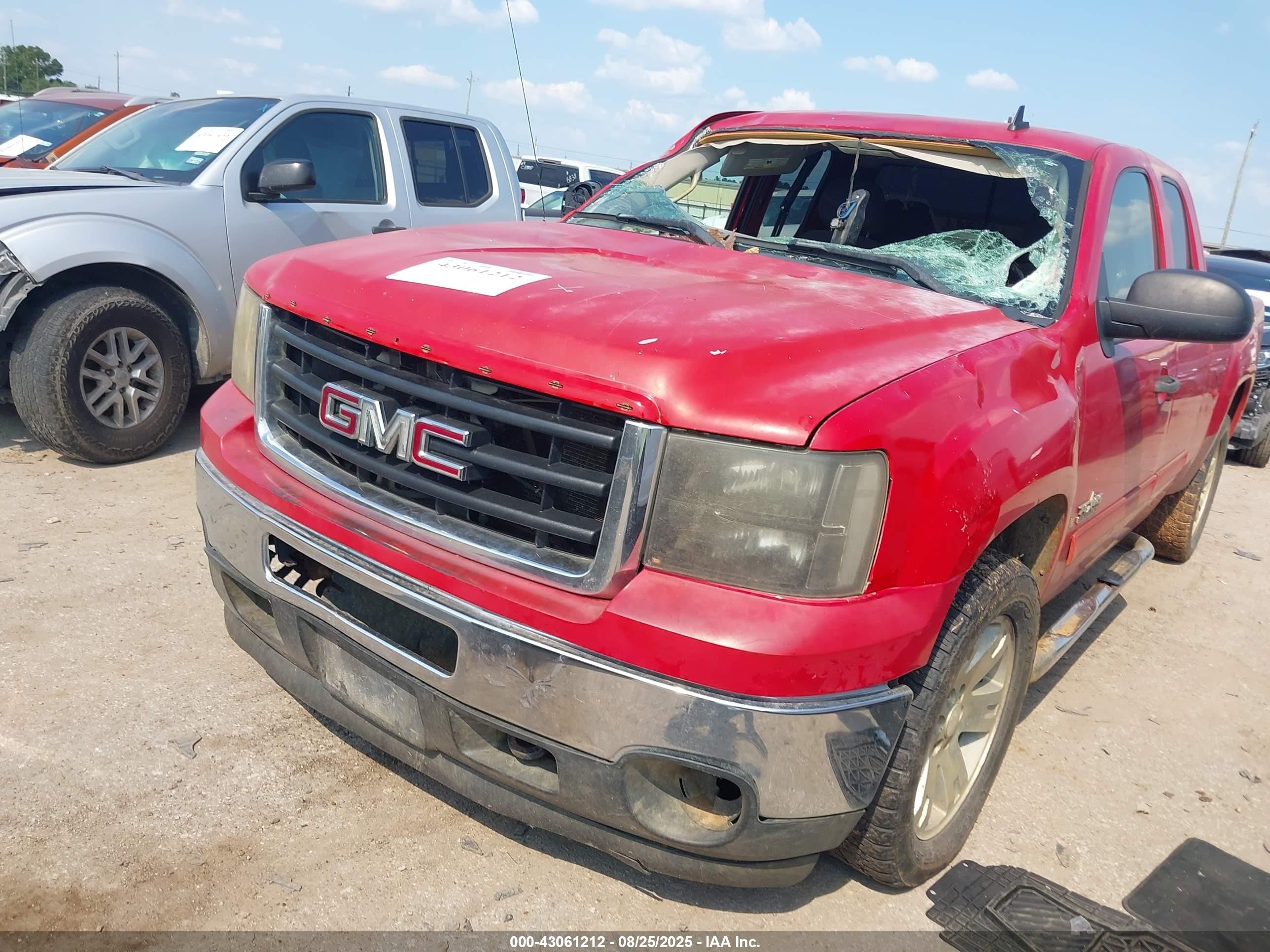 2007 Gmc Sierra 1500 Sle1 Red vin: 2GTEC19J971628670