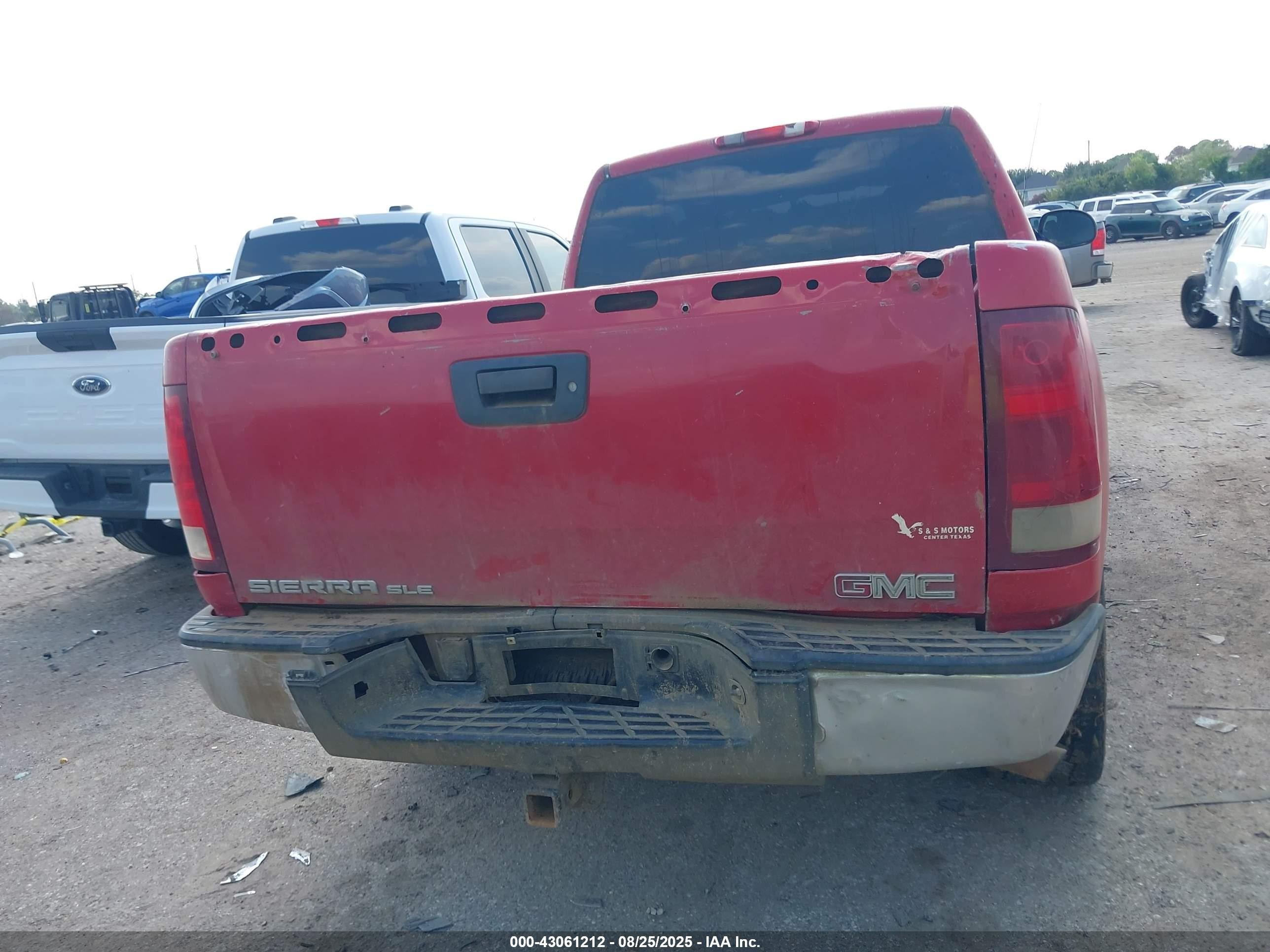 2007 Gmc Sierra 1500 Sle1 Red vin: 2GTEC19J971628670