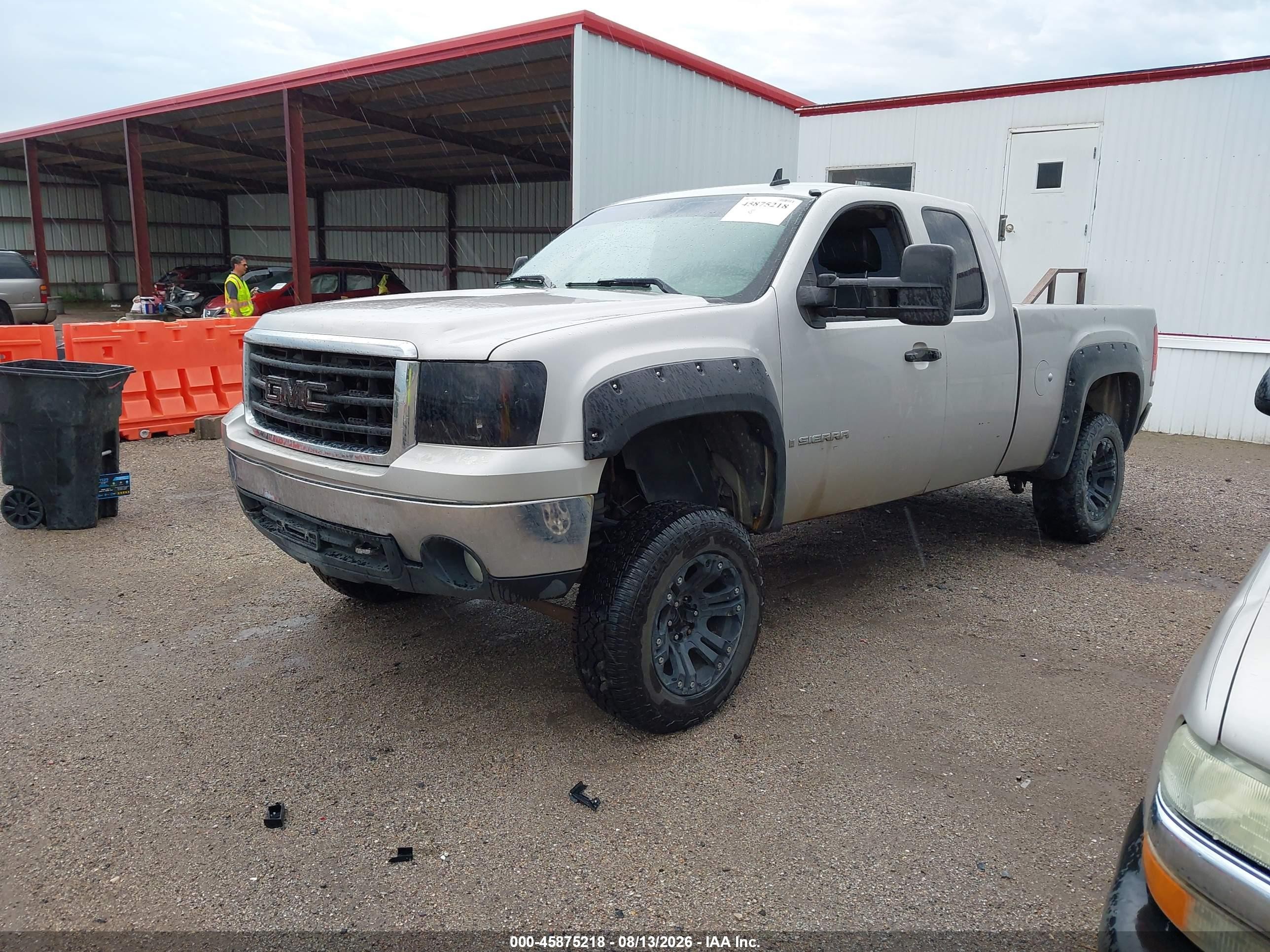 2007 Gmc Sierra 1500 Sle1 Gray vin: 2GTEC19J971664505