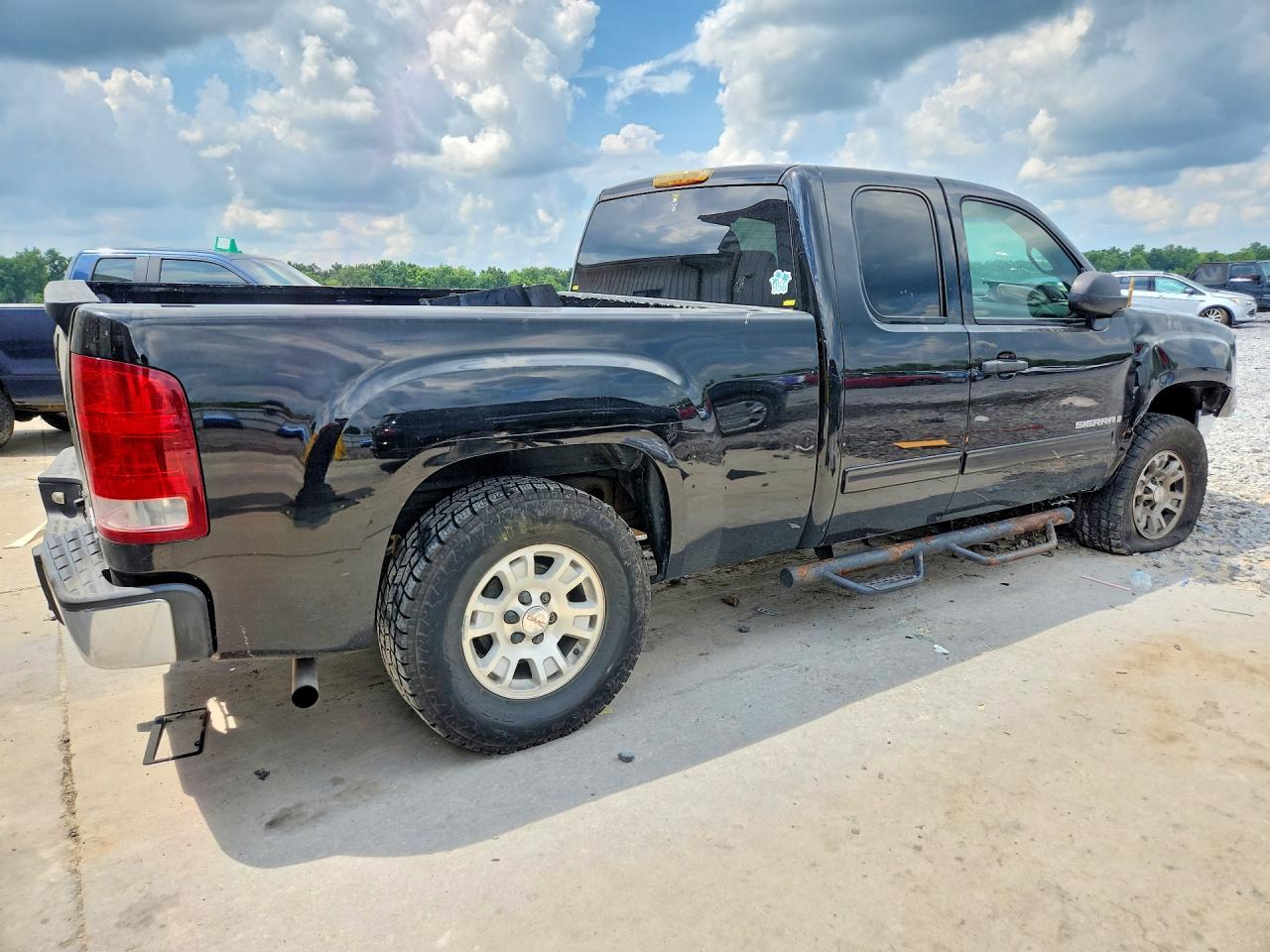 2008 Gmc Sierra C1500 Black vin: 2GTEC19JX81184748