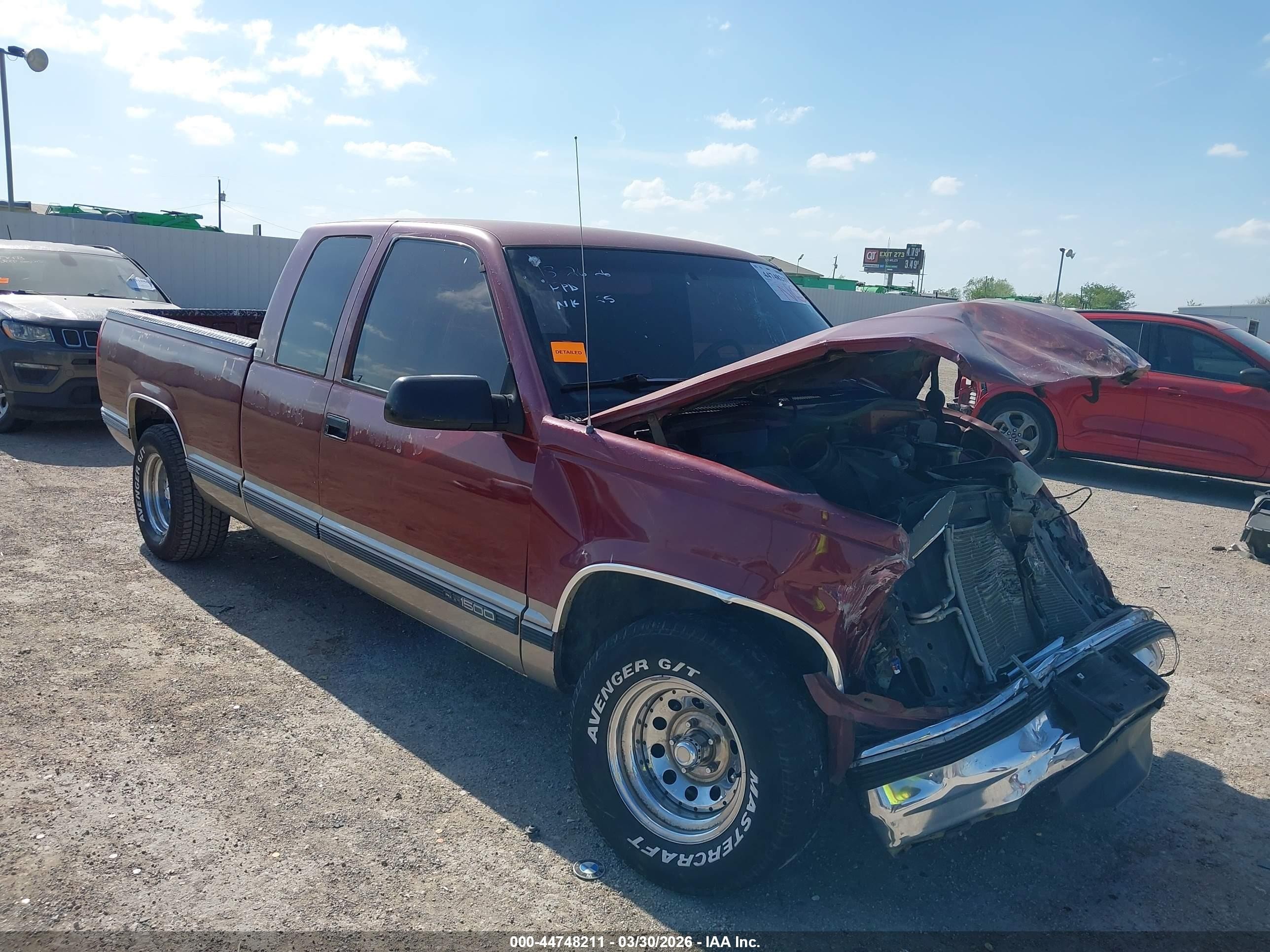 1989 Gmc Sierra C1500 Burgundy vin: 2GTEC19K1K1547373