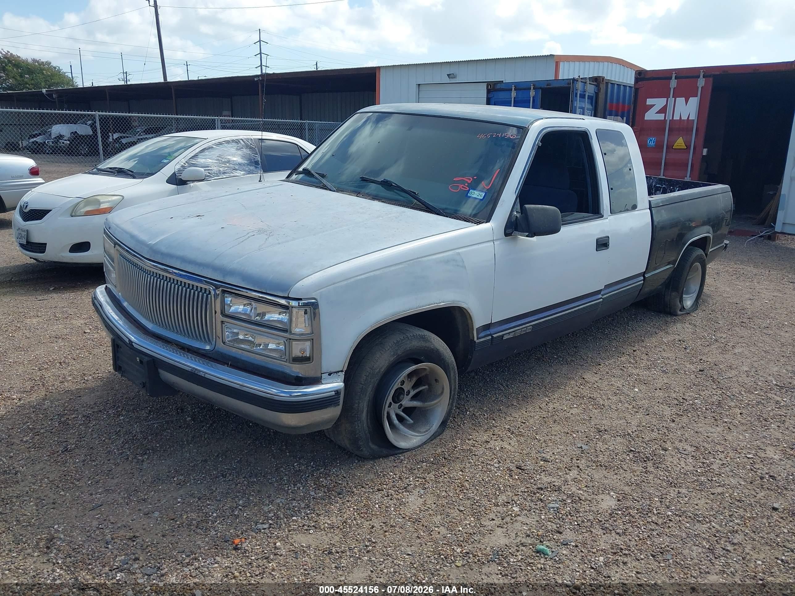 1995 Gmc Sierra C1500 White vin: 2GTEC19K1S1562617