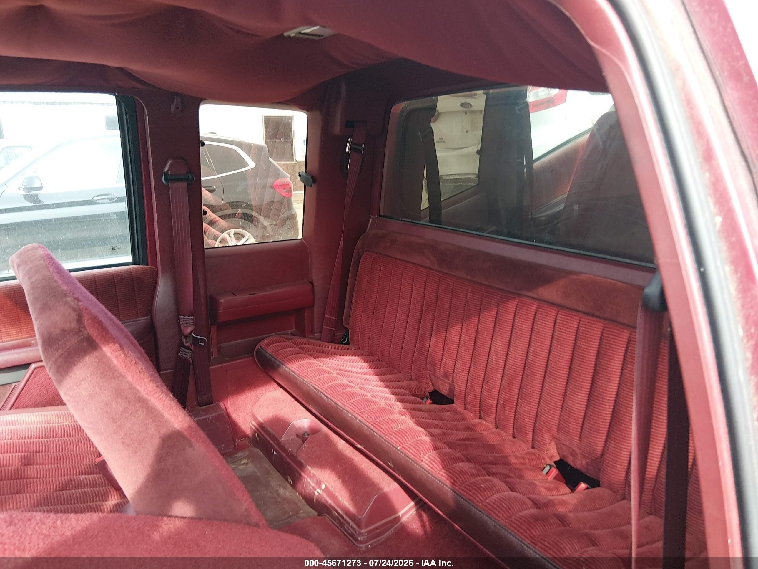 1991 Gmc Sierra C1500 Red vin: 2GTEC19K2M1547546