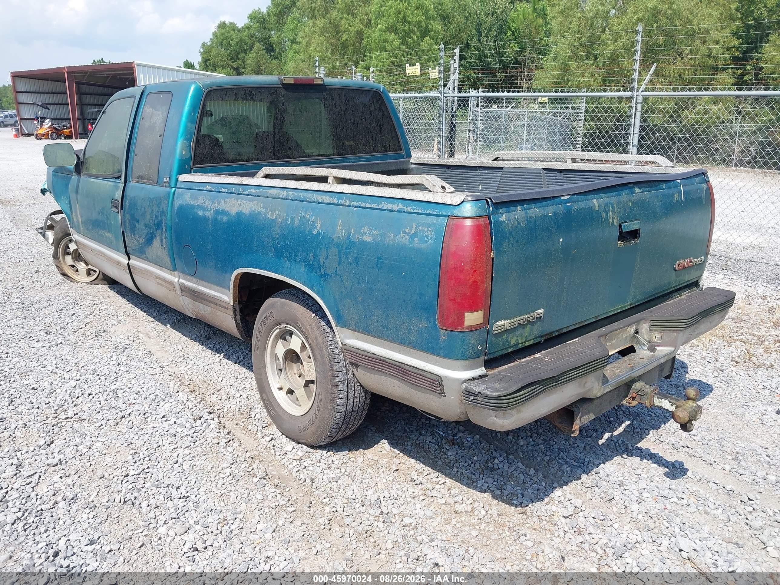 1994 Gmc Sierra C1500 Green vin: 2GTEC19K2R1502212