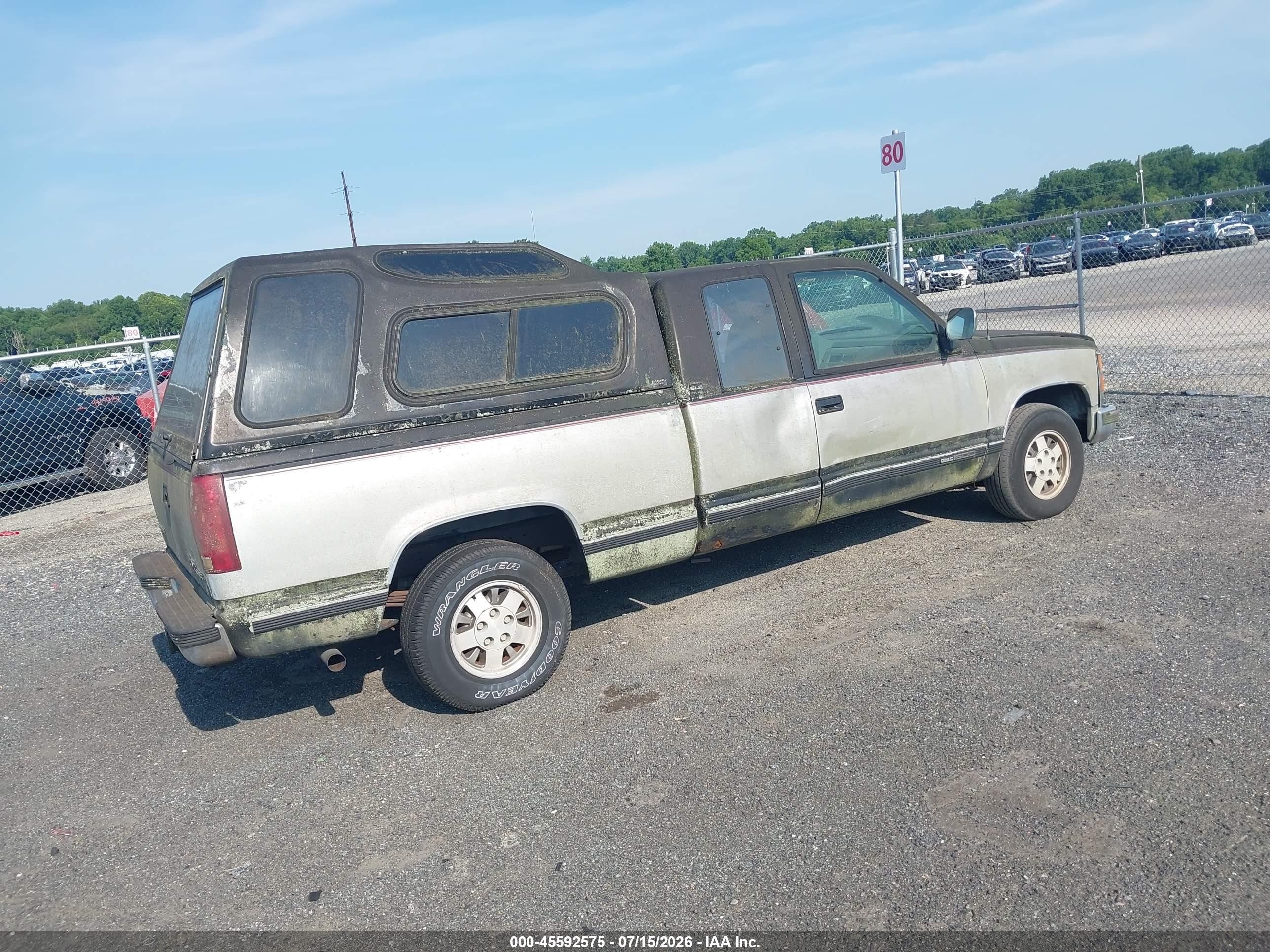 1994 Gmc Sierra C1500 Black vin: 2GTEC19K3R1506608