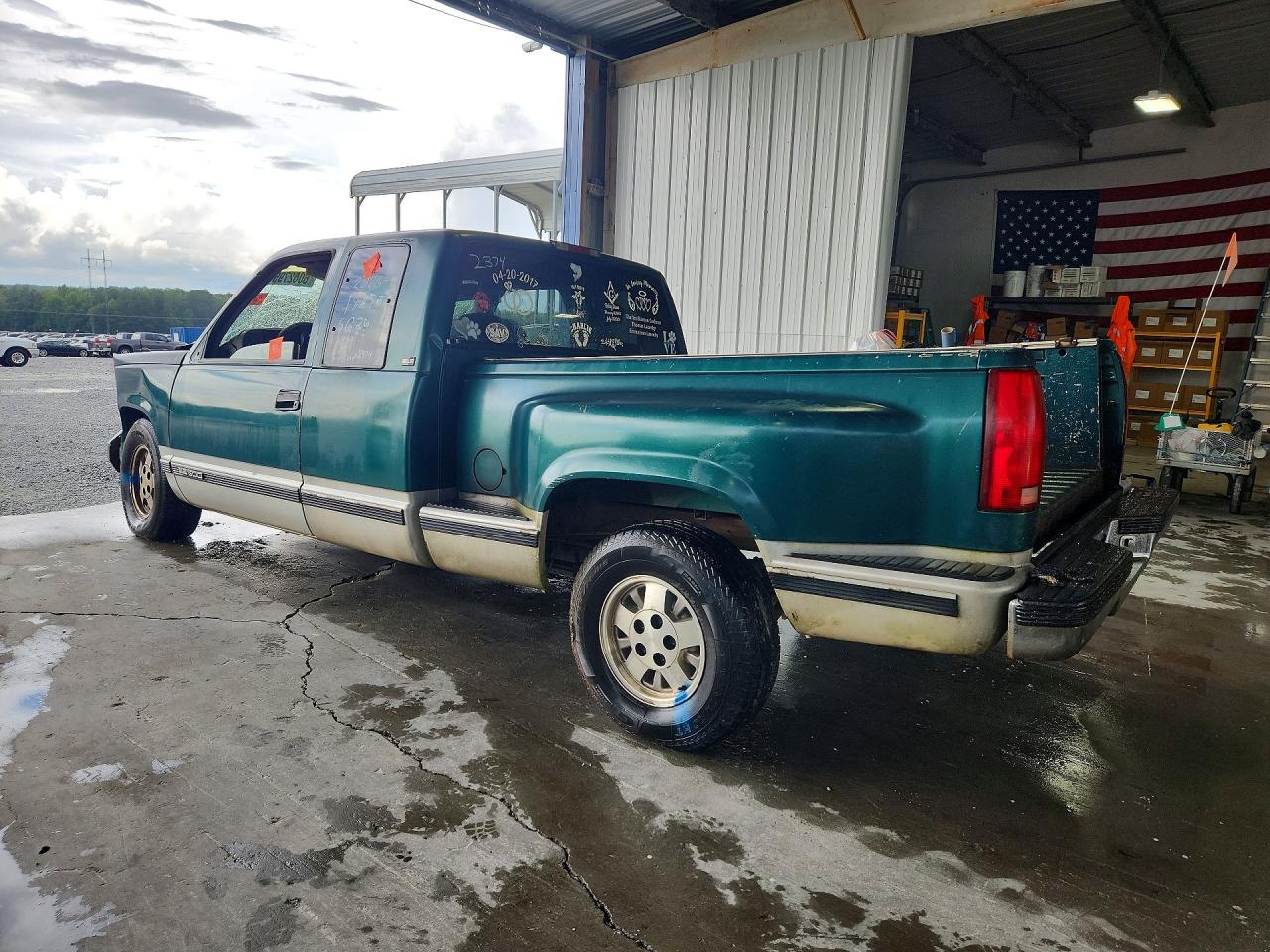 1995 Gmc Sierra C1500 Green vin: 2GTEC19K4S1512374