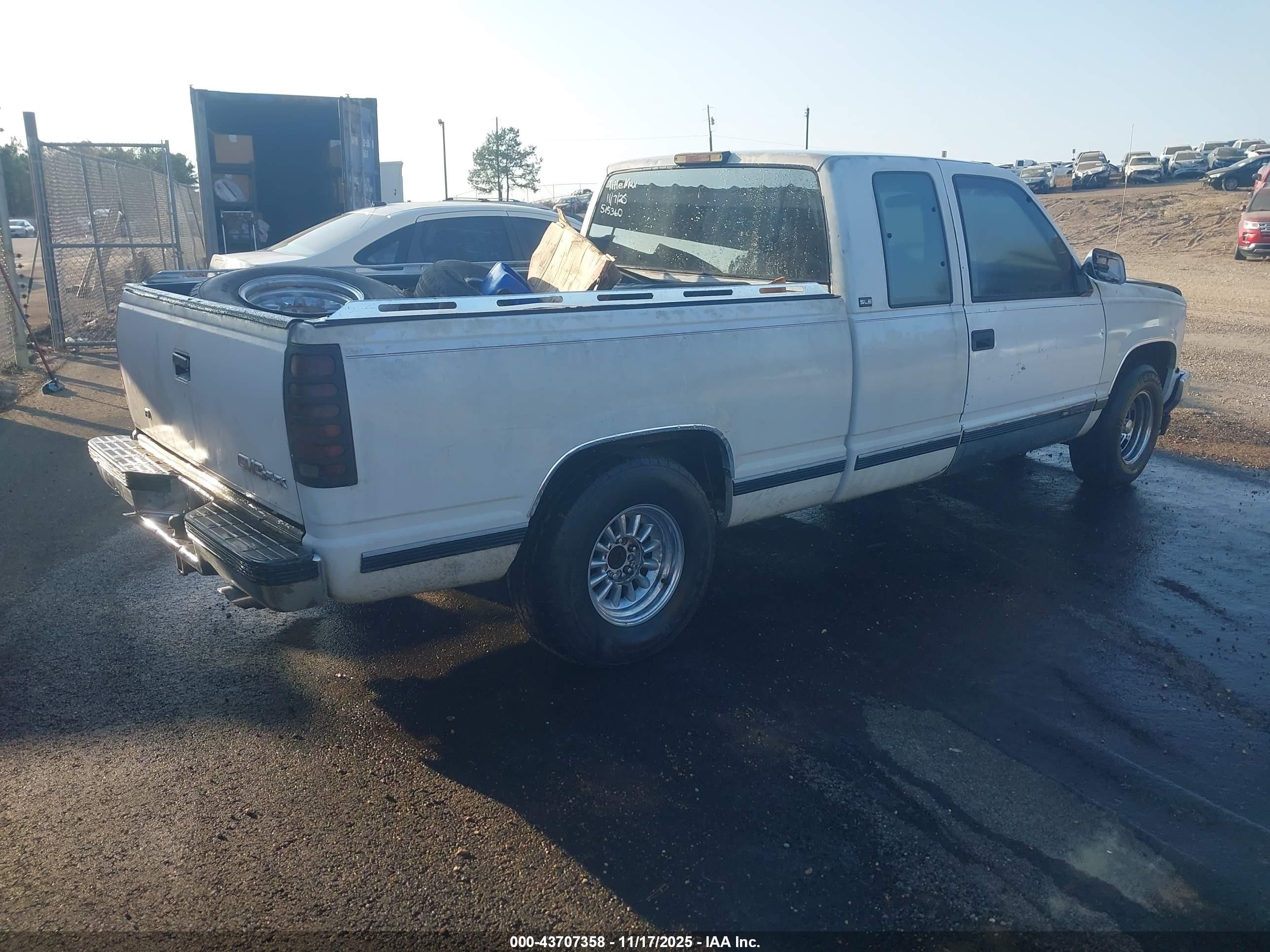 1994 Gmc Sierra C1500 White vin: 2GTEC19K5R1515360