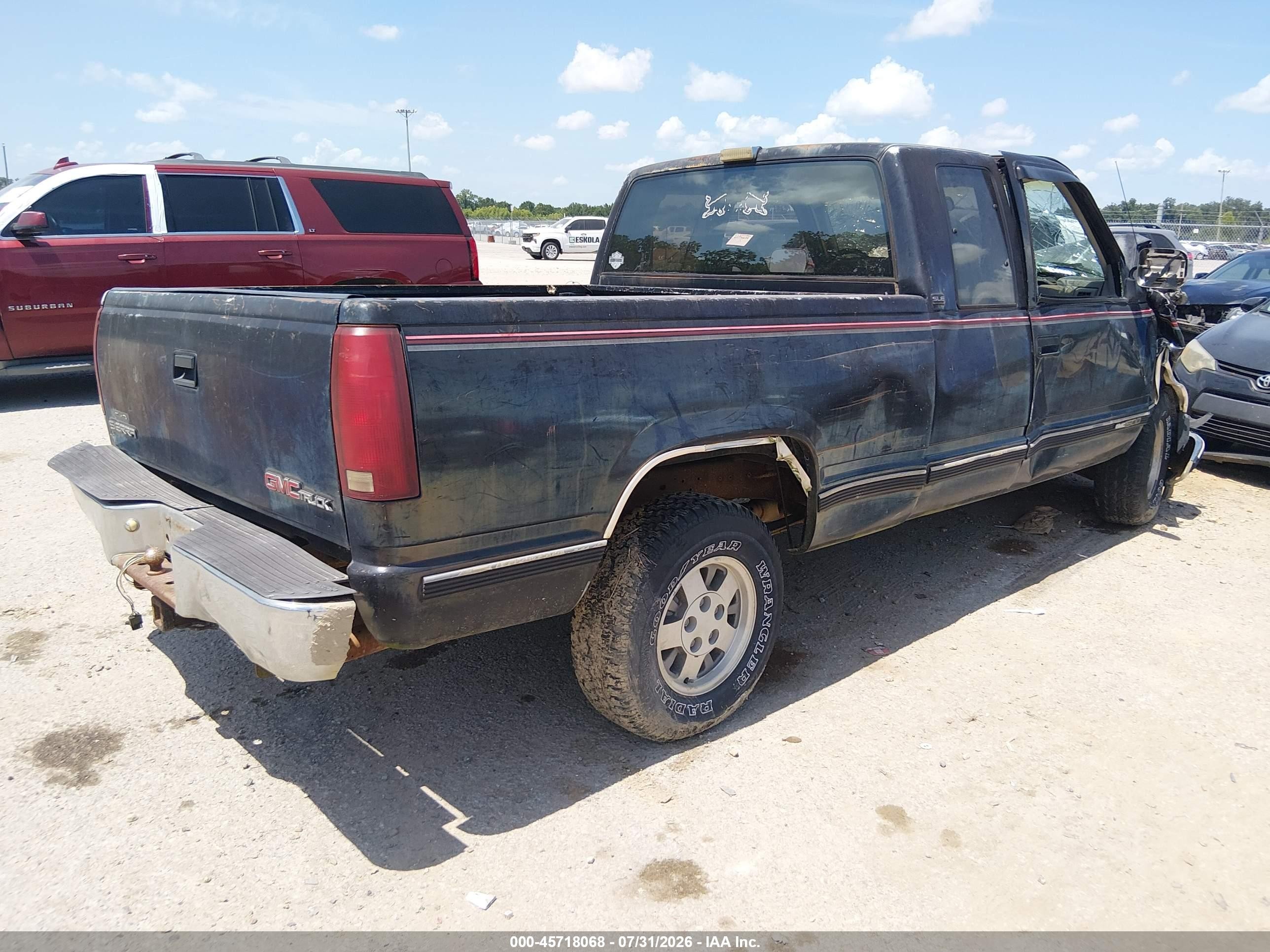 1993 Gmc Sierra C1500 Черный vin: 2GTEC19K7P1534697