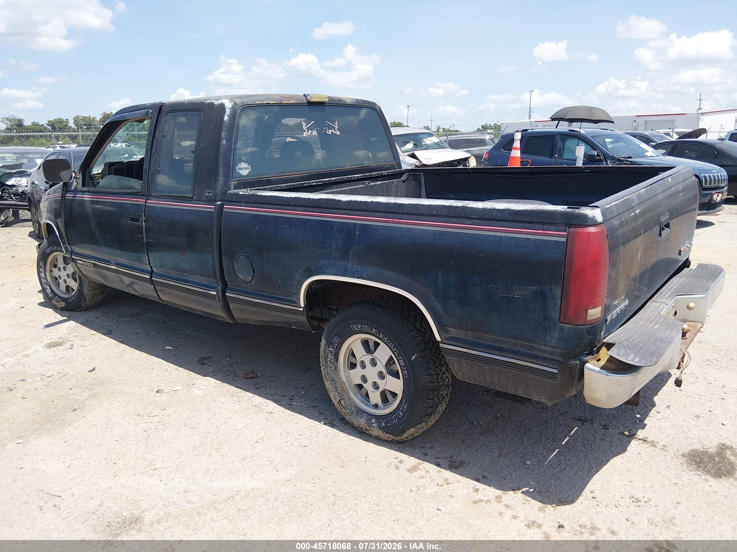 1993 Gmc Sierra C1500 Черный vin: 2GTEC19K7P1534697