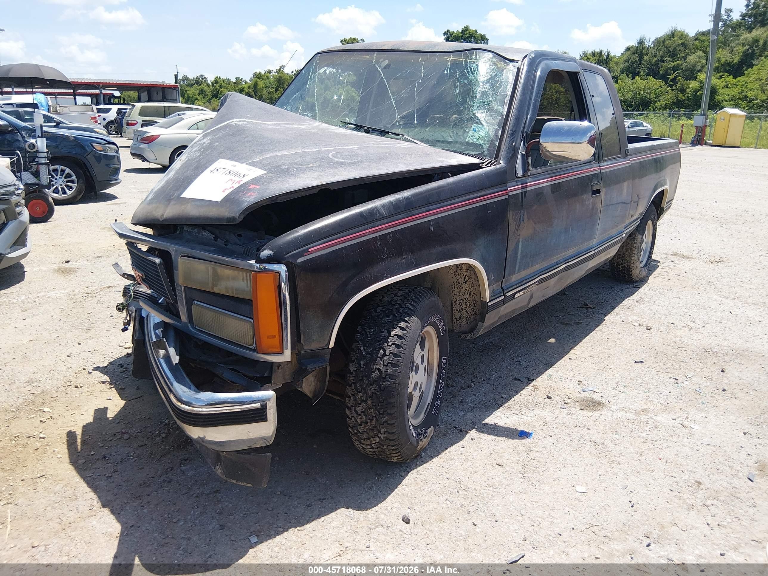 1993 Gmc Sierra C1500 Черный vin: 2GTEC19K7P1534697