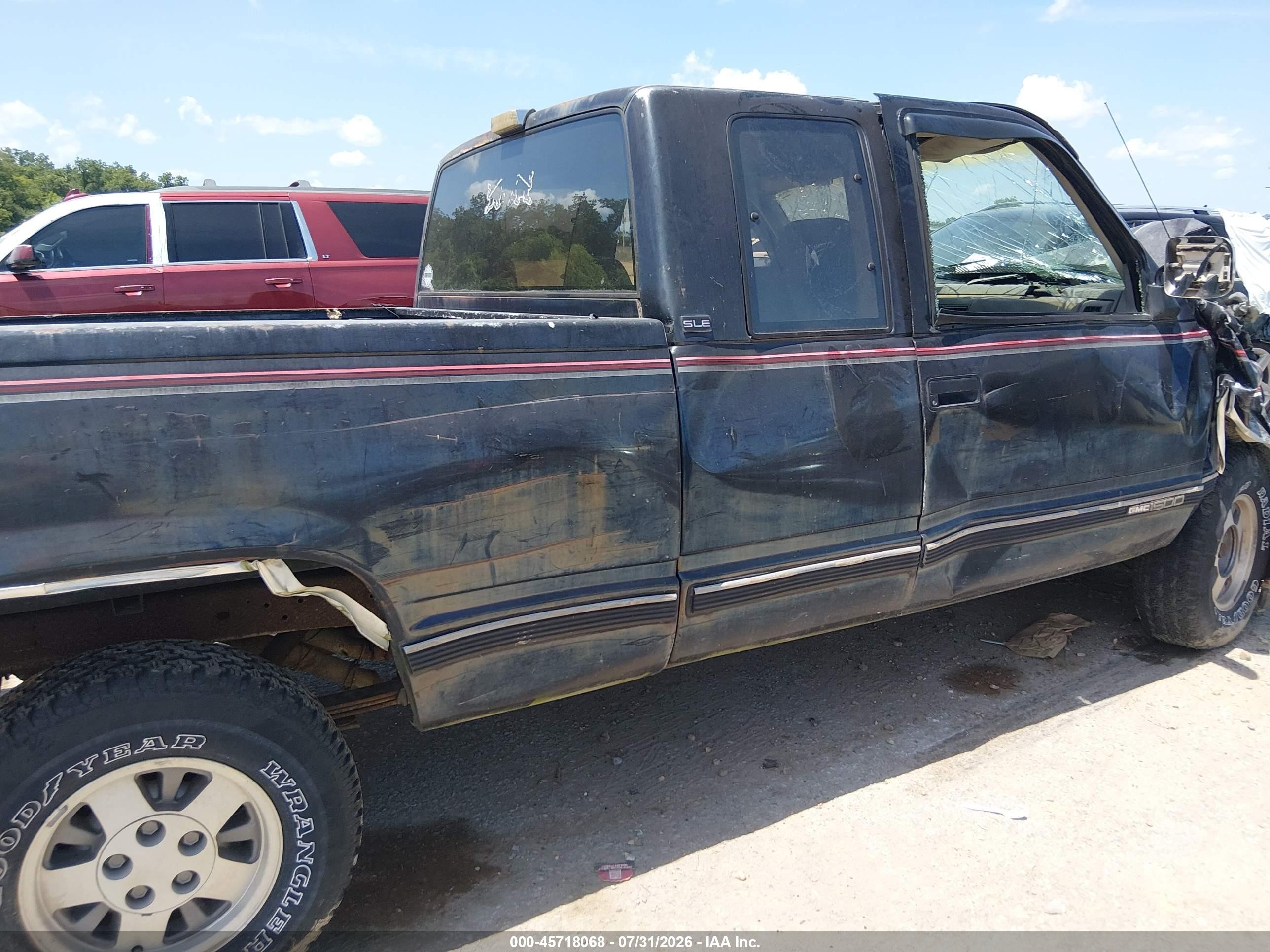 1993 Gmc Sierra C1500 Черный vin: 2GTEC19K7P1534697