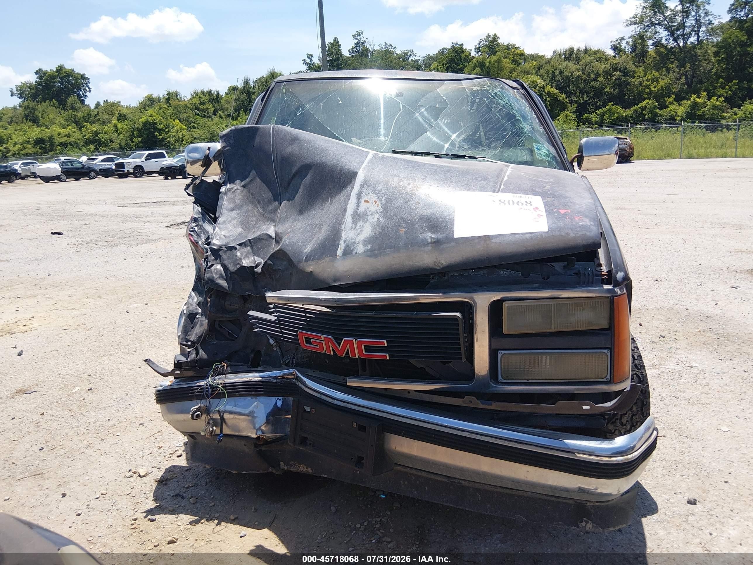 1993 Gmc Sierra C1500 Черный vin: 2GTEC19K7P1534697