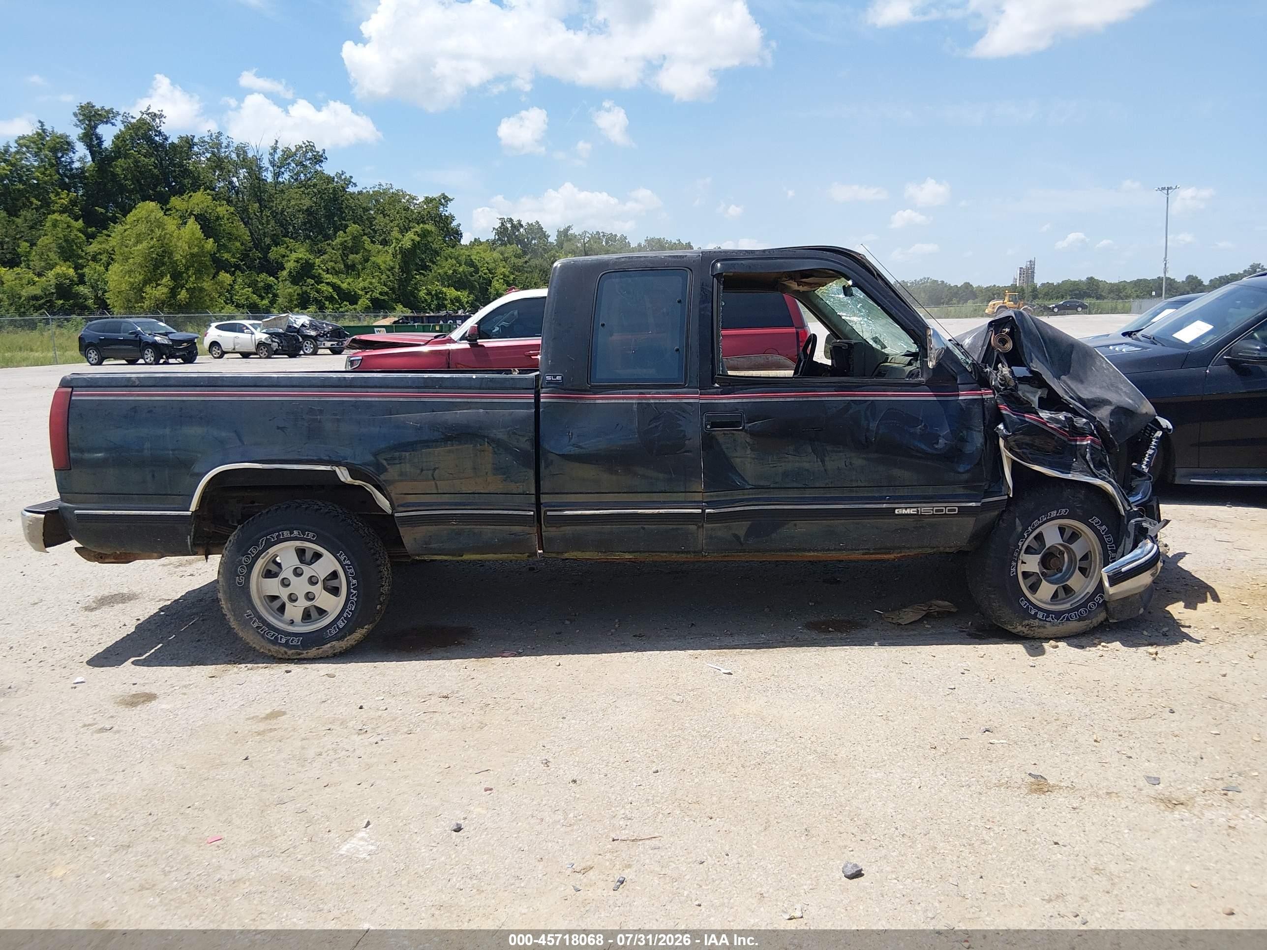 1993 Gmc Sierra C1500 Черный vin: 2GTEC19K7P1534697